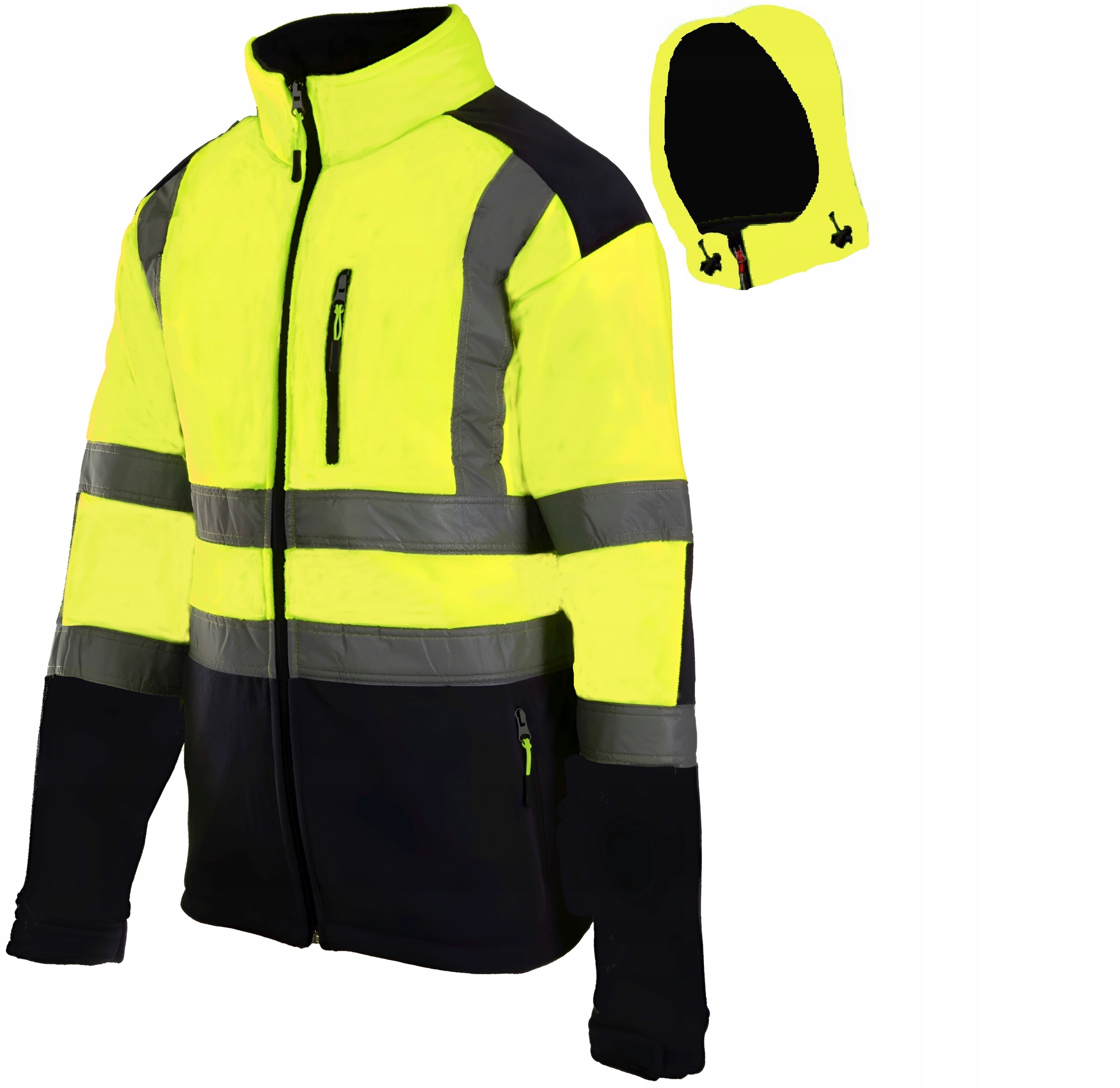 Pracovní Bunda softshellová pracovní Reflexní výstražná s kapucí Vodoodp