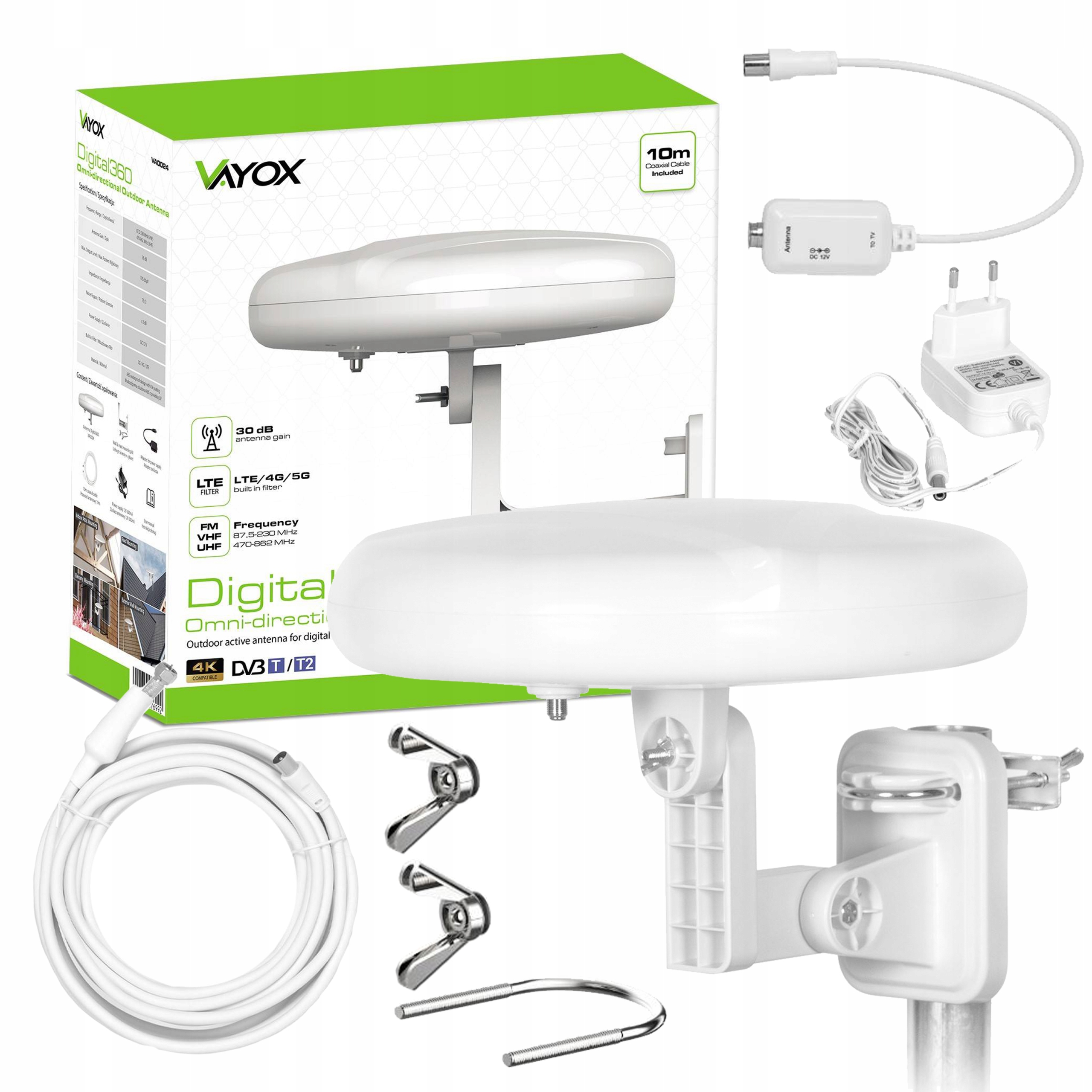 

Antena Zewnętrzna DIGITAL360 4G Lte VA0024 Vayox