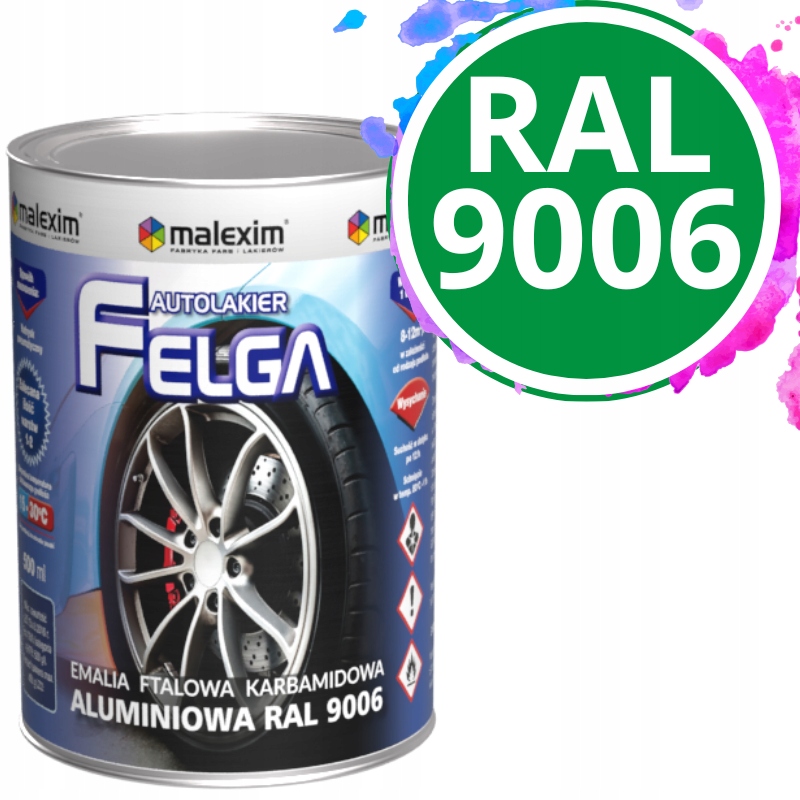 Farba do felg aluminiowa 0.7 L Ral 9006