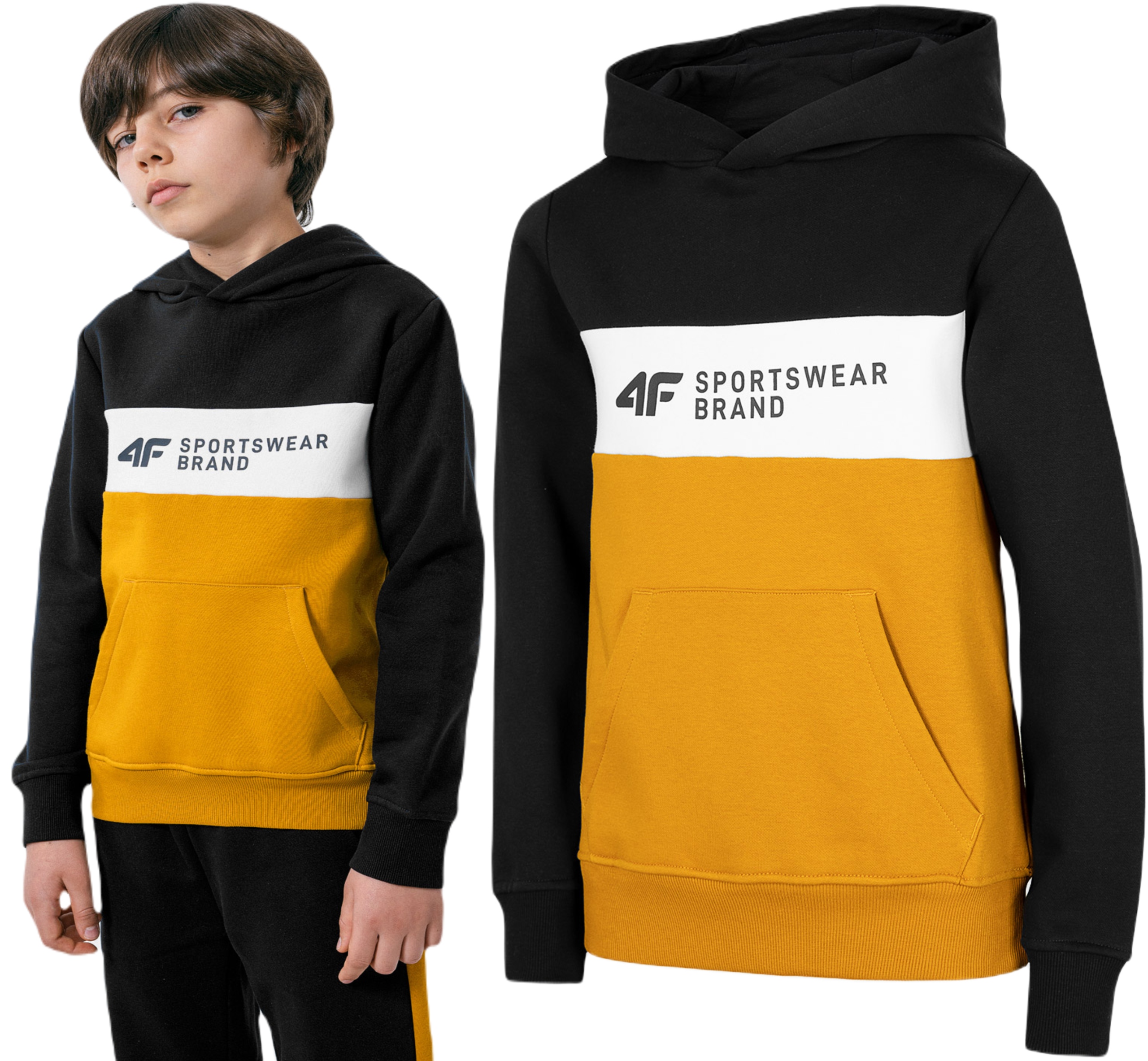 

Bluza Dziecięca Z Kapturem 4F Sportowa JBLM003 134