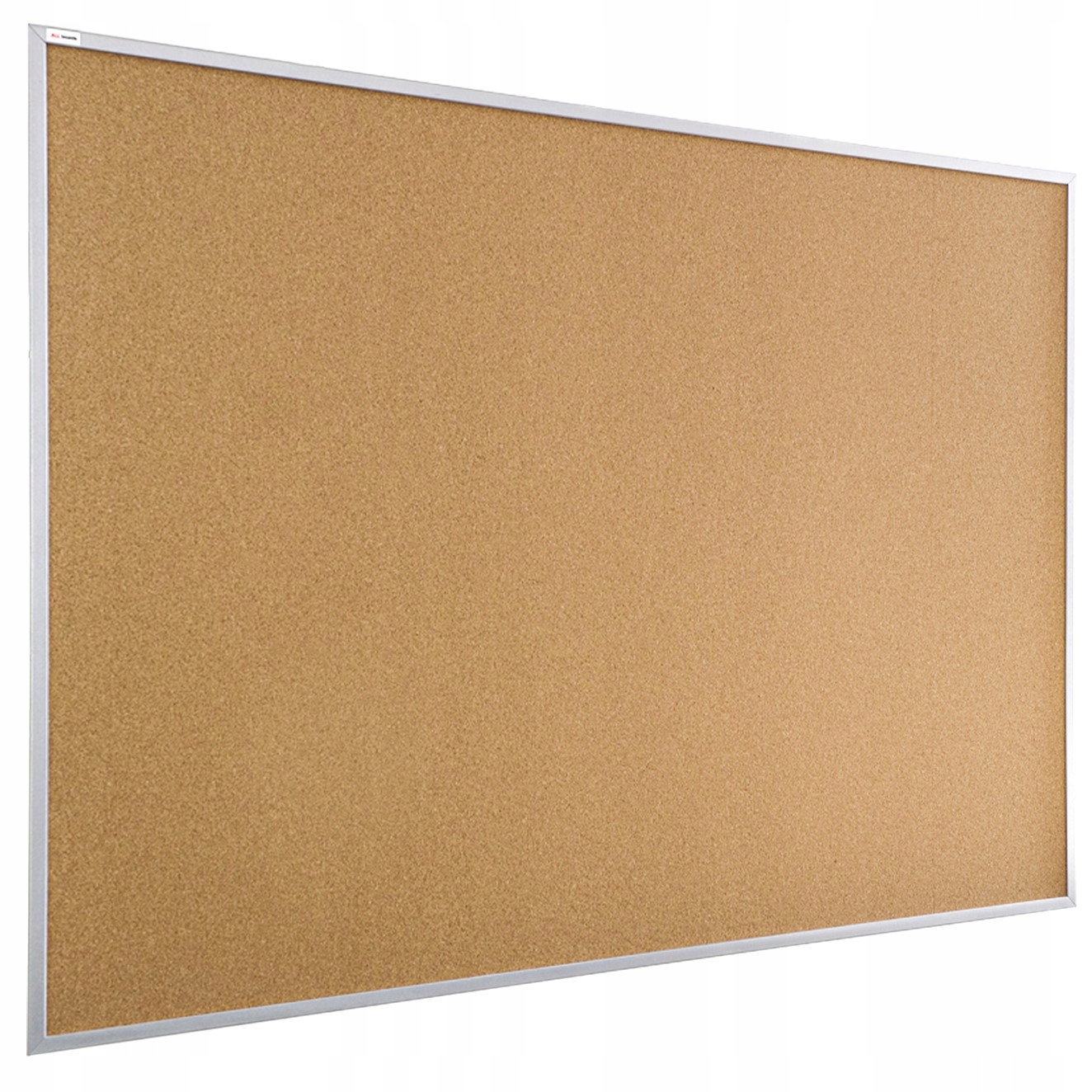 Srebrna tablica korkowa 90x60 drewniana + pinezki