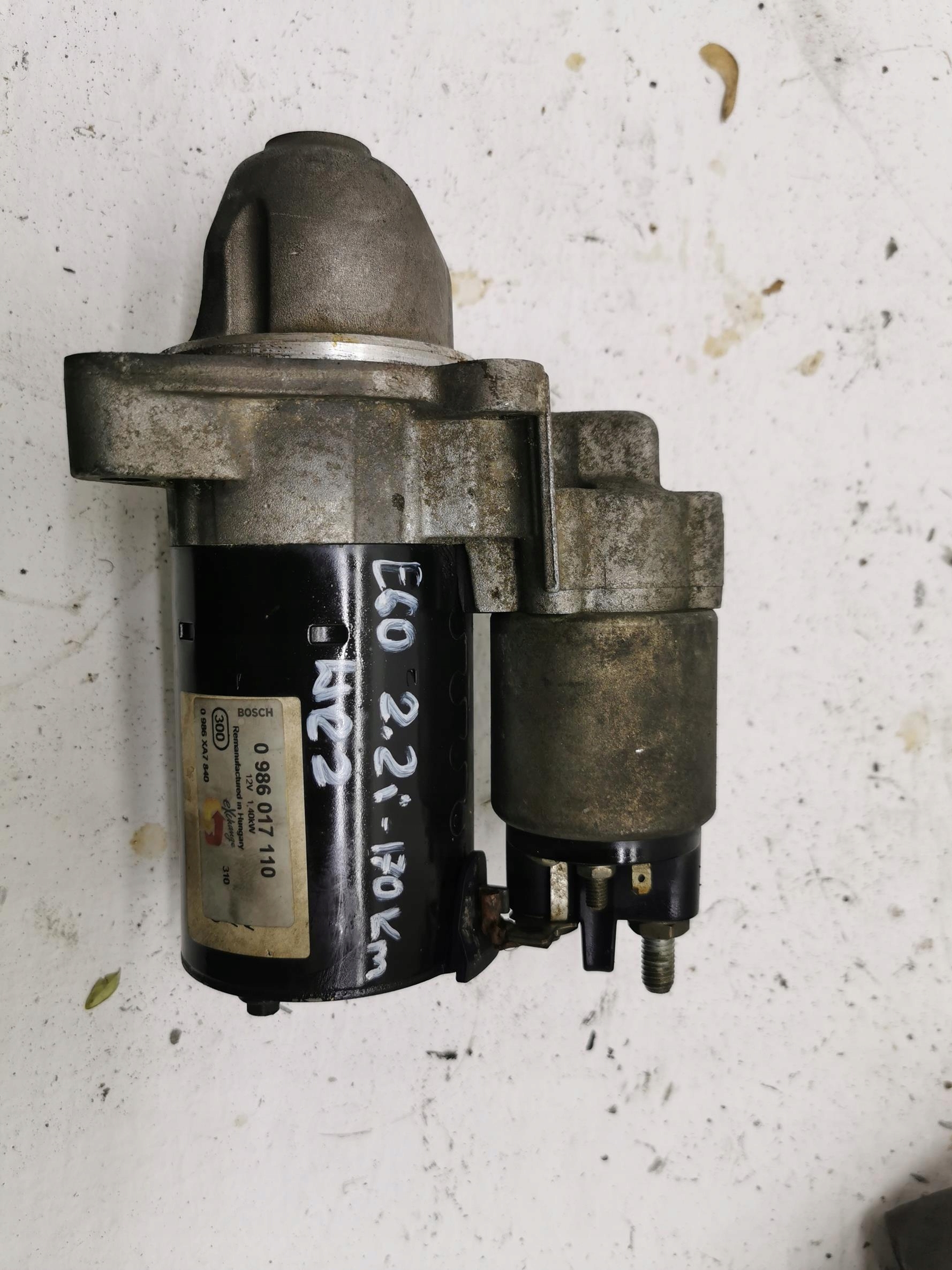 startér MOTORU BMW SERIA 5 E60 E61 0986017110