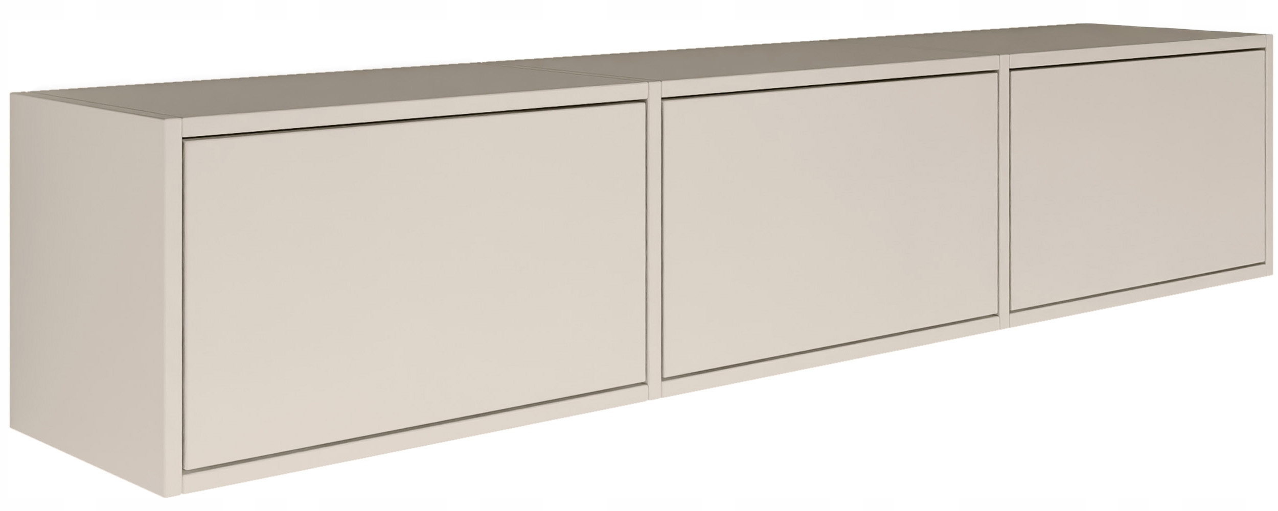 Szafka RTV Framme wisząca z trzema klapami 150 cm kaszmir