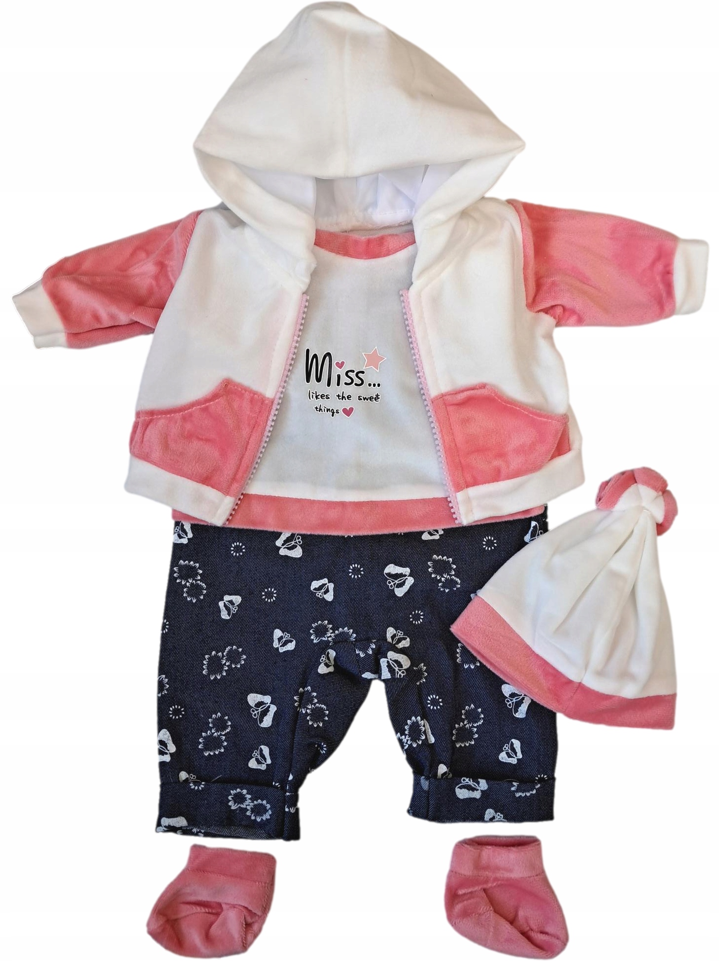 Ubranko dla lalki bobas BABY śpioszki BORN 45 cm