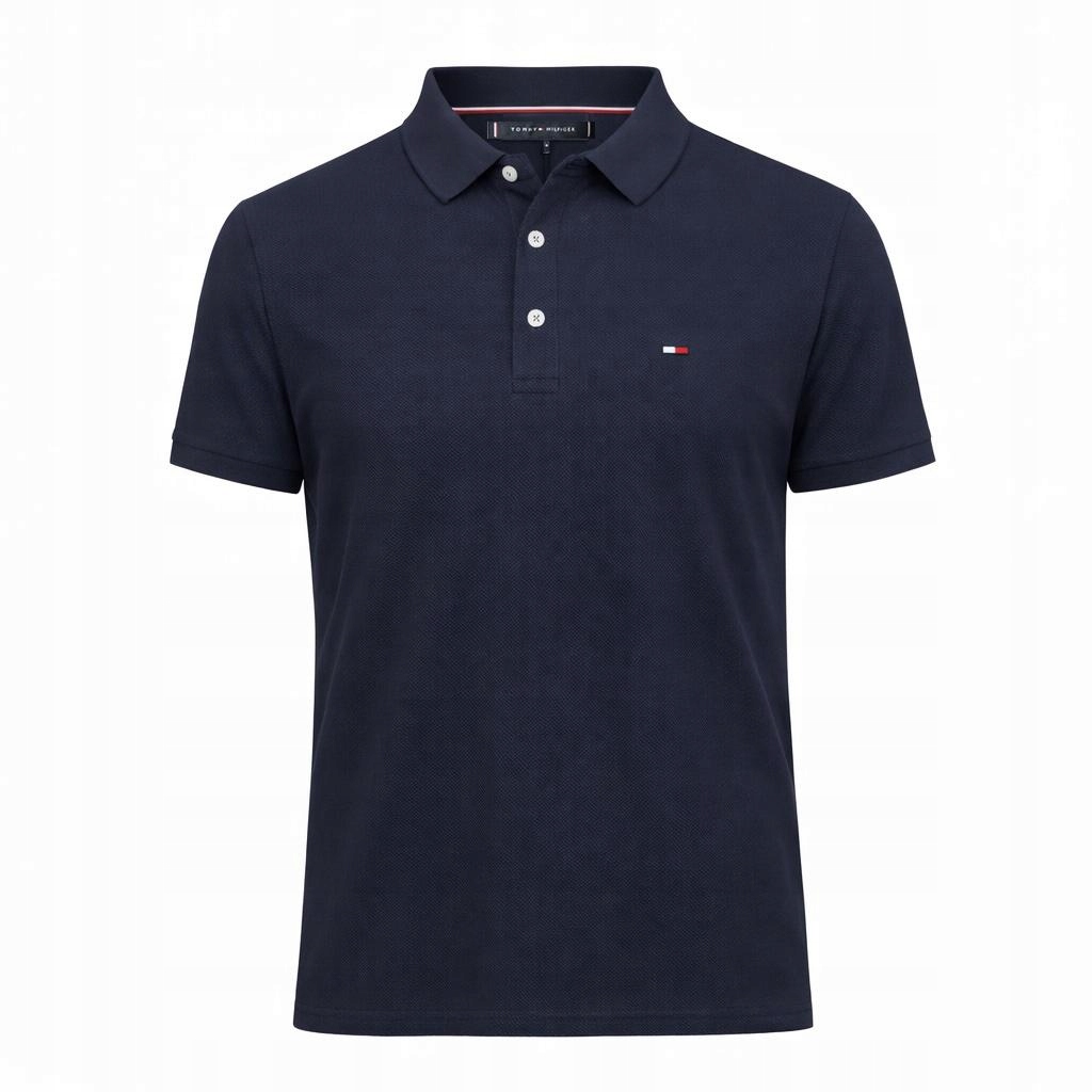 Tommy Hilfiger pánská polokošile Navy Regular Fit velikost M Tmavě modrá