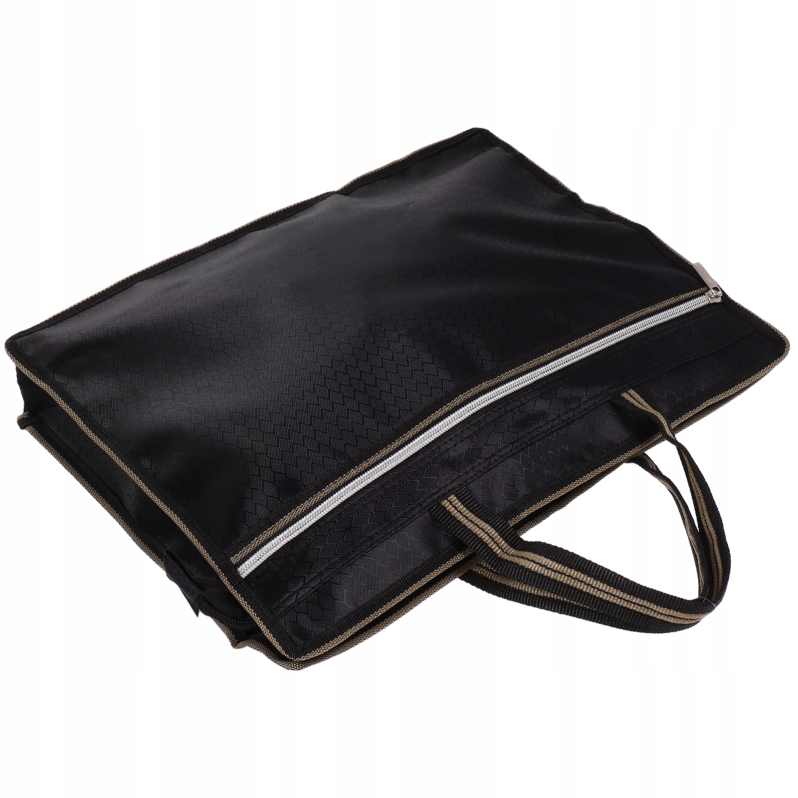 TORBA Z WYSZYCIEM KRZYŻOWYM PŁÓTNO-TOREBKA NA DOKUMENTY Marka bez marki