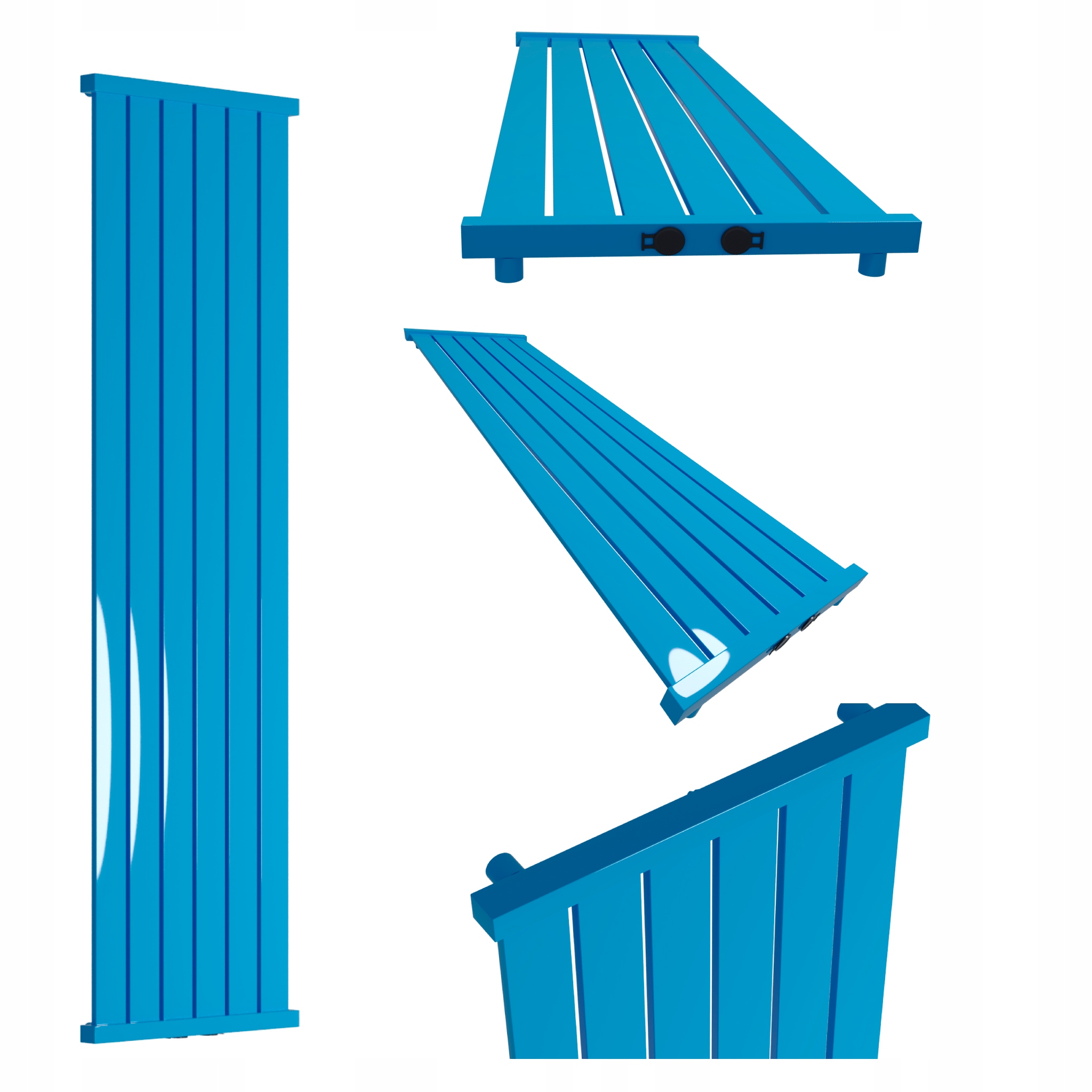 Dekorativní radiátor Lotus 180x61 Modrý