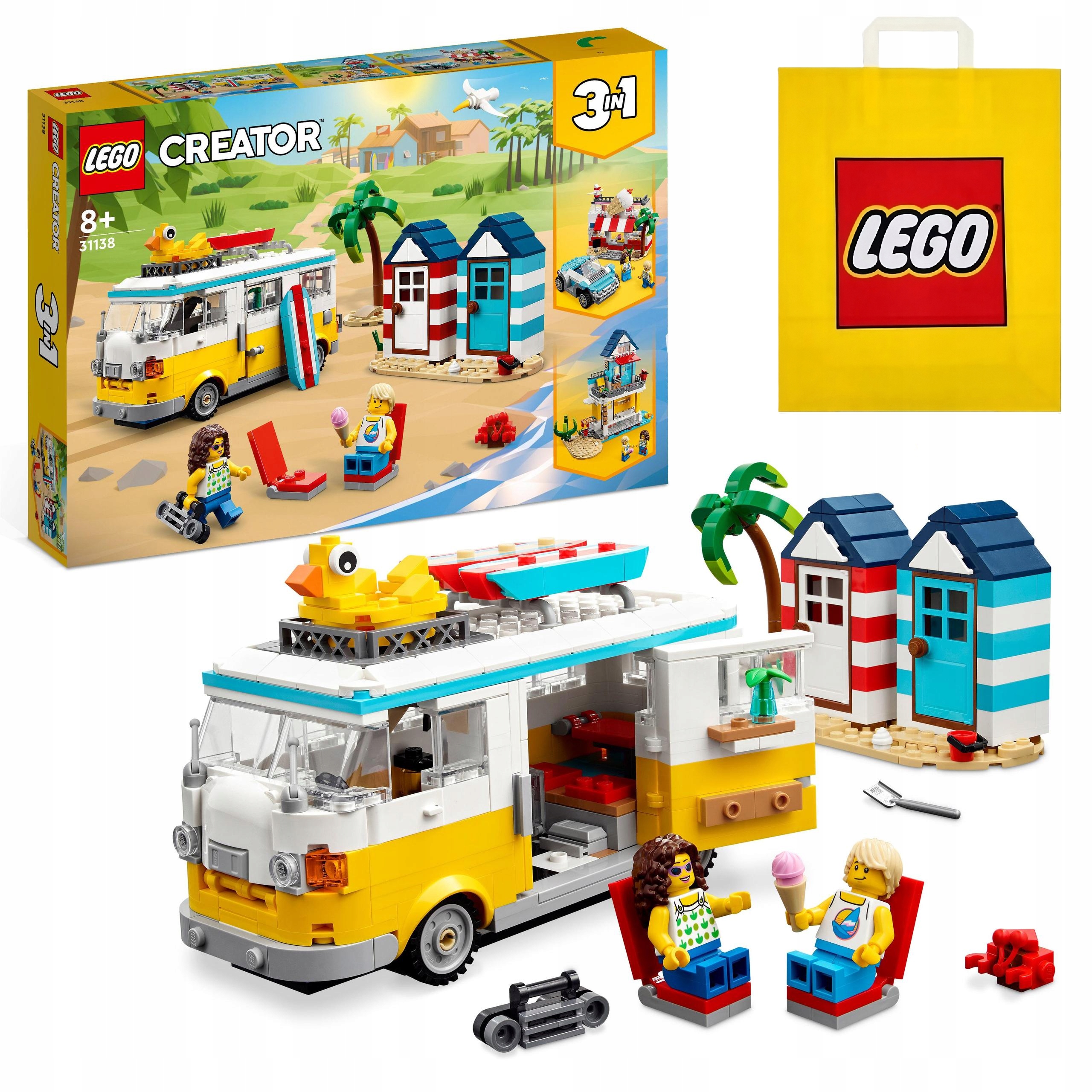 LEGO Creator 3 в 1 31138 пляжный Кемпер