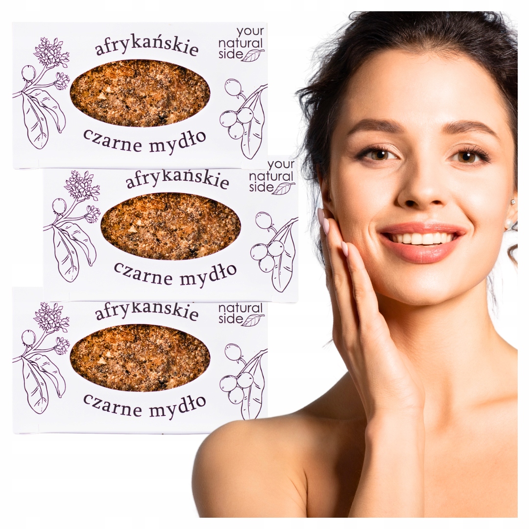 3x Africké černé mýdlo Your Natural Side 100 g TikTok-a
