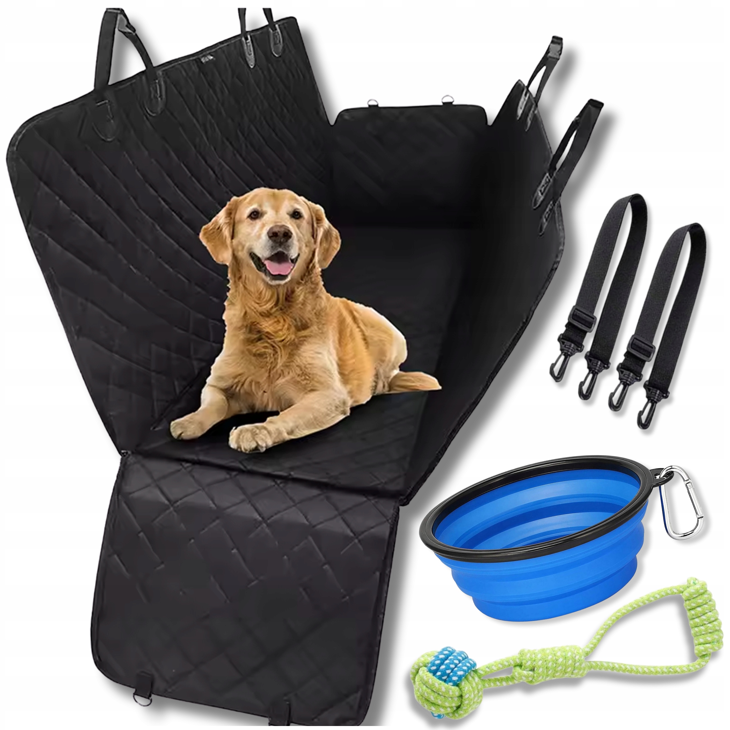 Levně Velká Podložka Do Auta Pro Psa Potah Na Sedadlo Univerzální Bonus