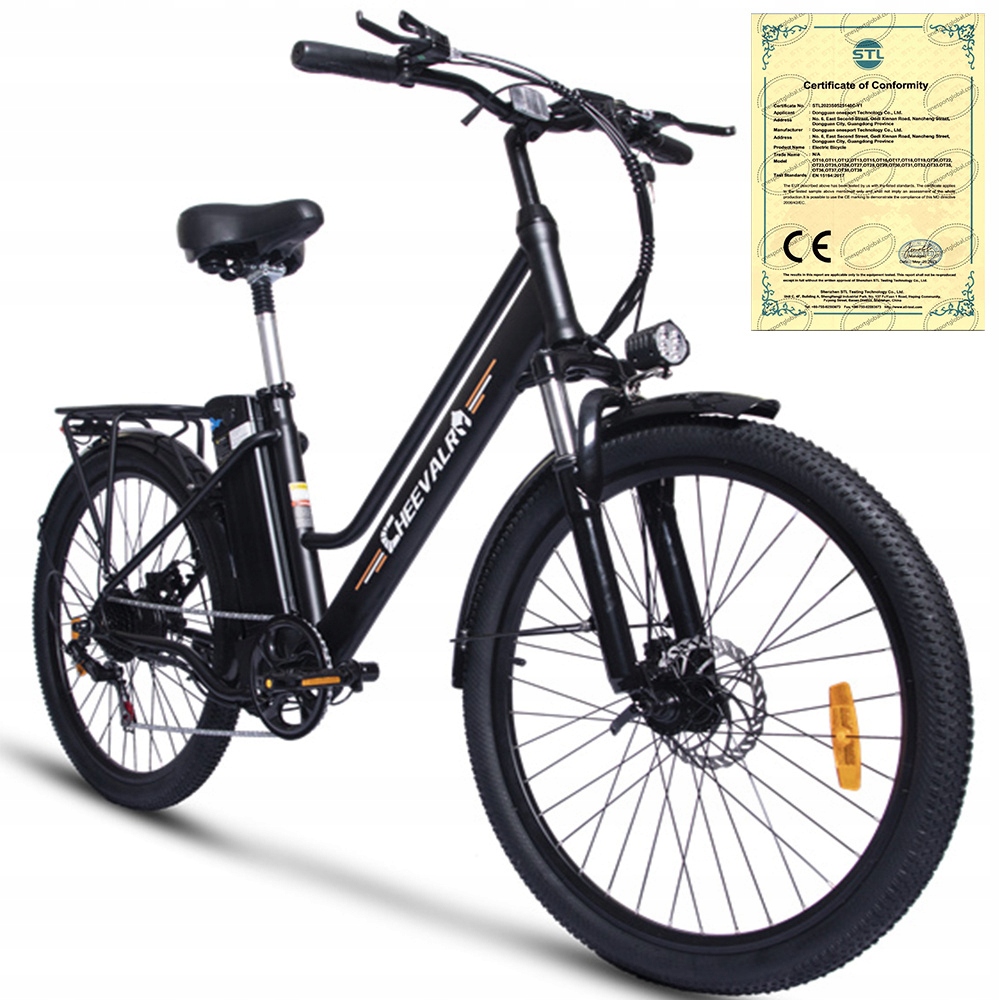 Elektrický bicykel Cheevalry C26 350W 32km/h 100km 26*2.35&quot; Dámsky/Muž