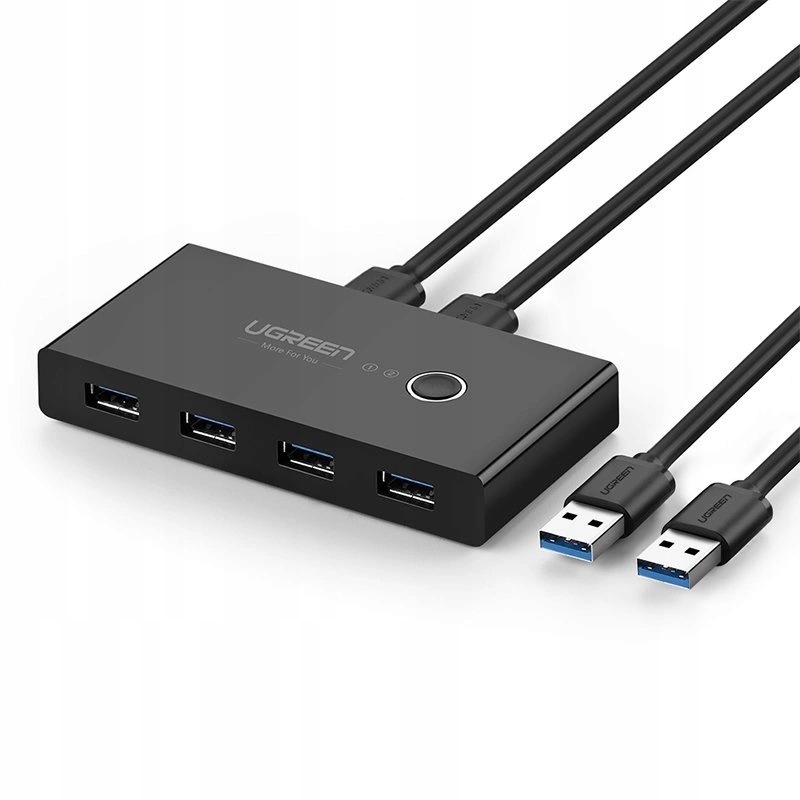 Ugreen switch box Hub przełącznik 4x Usb 3.2 Gen 1 Usb na dwa komputery