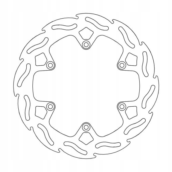 Moto-Master Brzdový kotúč zadný Factory Ktm, Husaberg 220 Mm 4,4 Mm hrubý