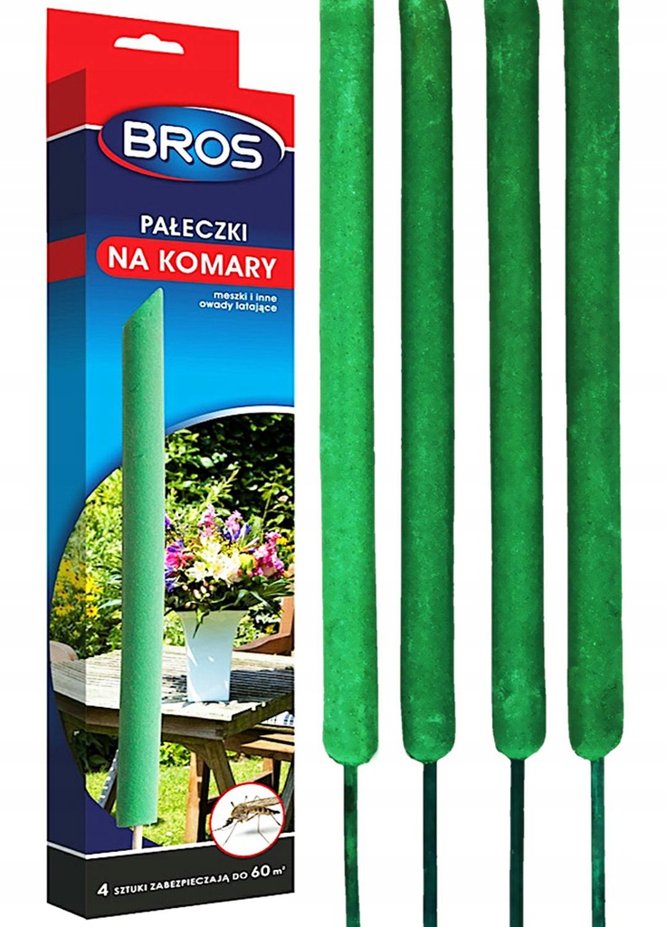 

Bros Pałeczki Na Komary Meszki Owady Latające 4szt