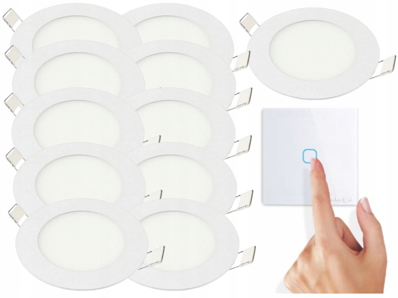 Sada Tenký panel Led svítidlo 3W 11x Vypínač