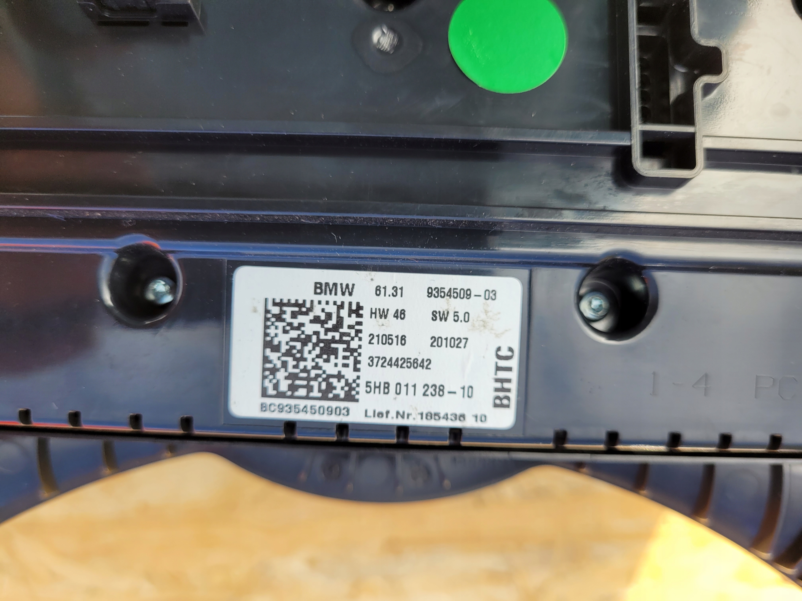vezérlö panel a klímának MINI COOPER F55