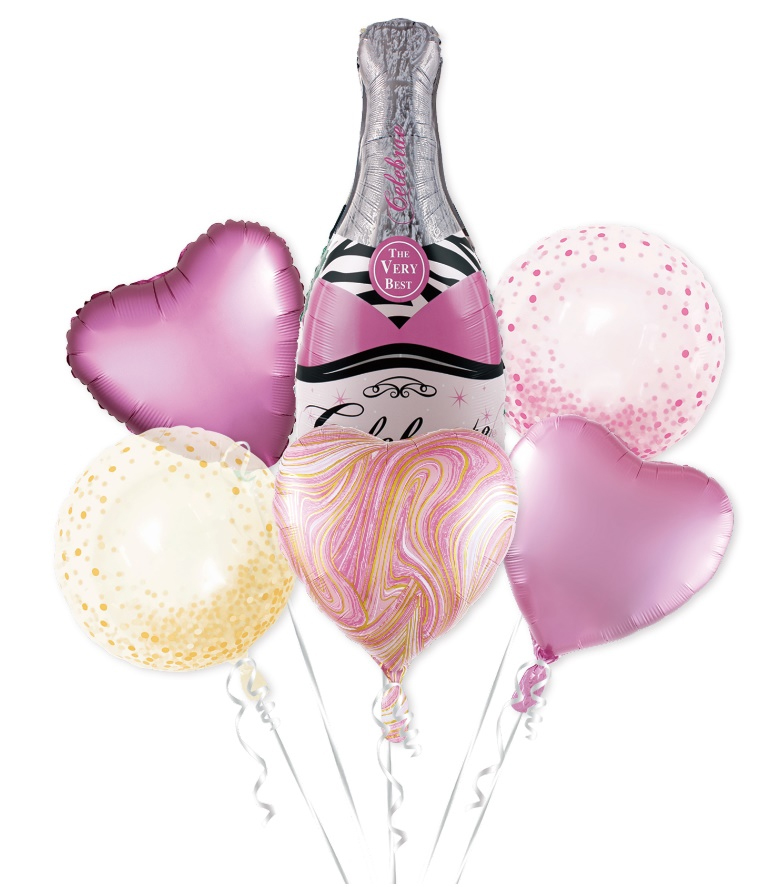 

Balony na Urodziny 18 30 40 50 Szampan Zestaw 6szt