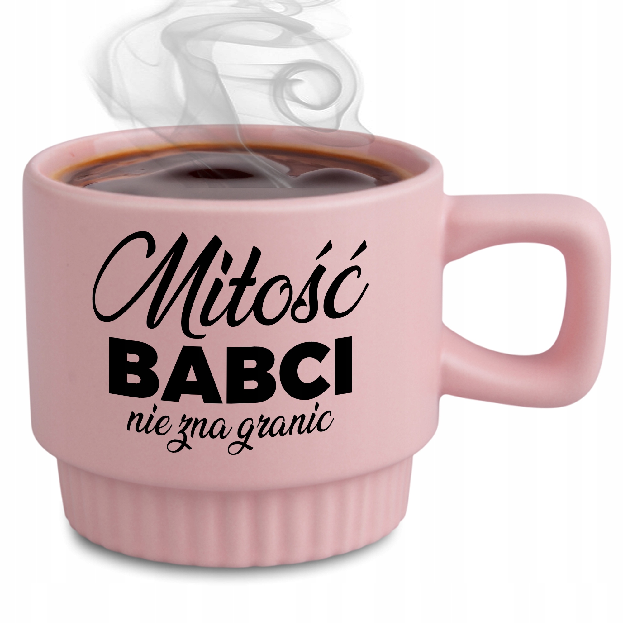 Ryflovaný hrnček Ružová Láska Babičky Darček pre babičku na Deň babičiek