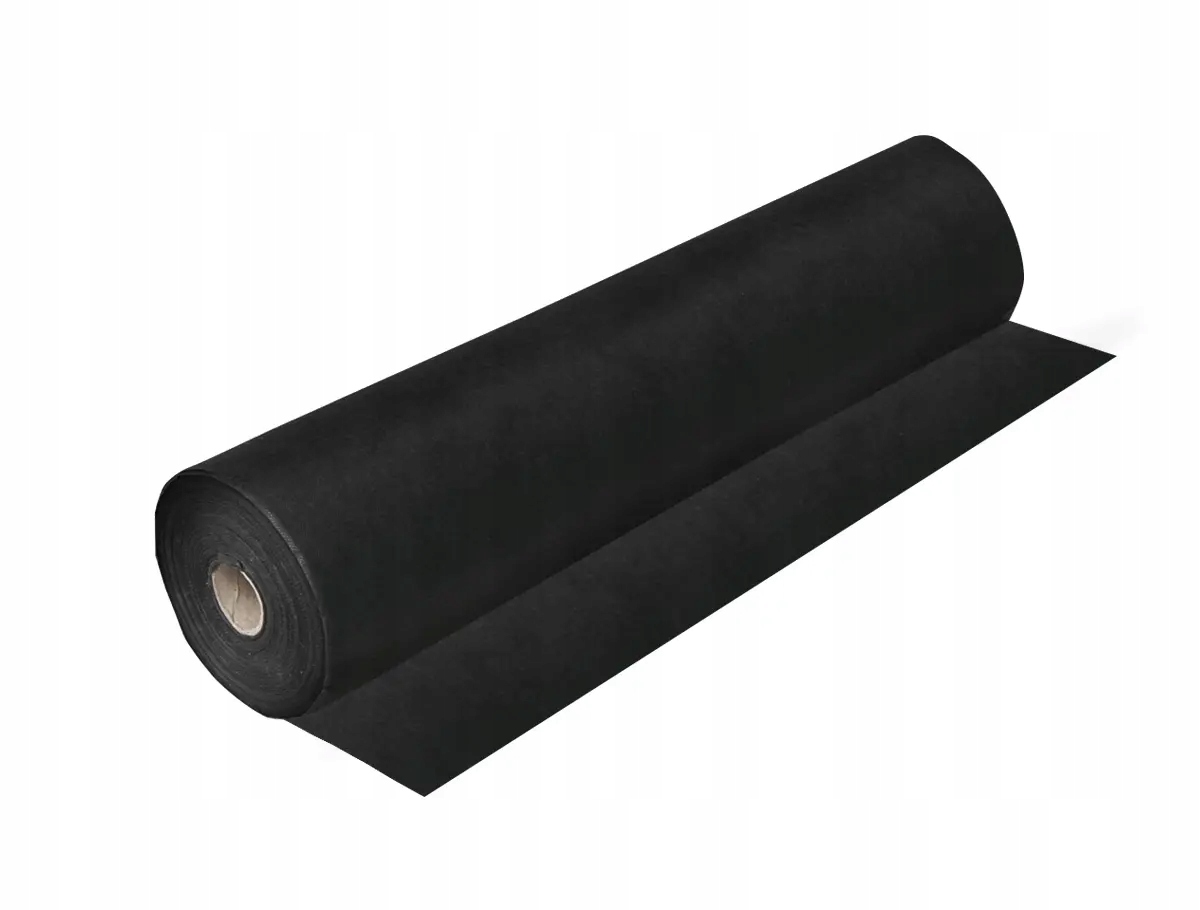 Agrowłóknina czarna 100g 1,6x100m przeciw chwastom mocna ogrodnicza kora