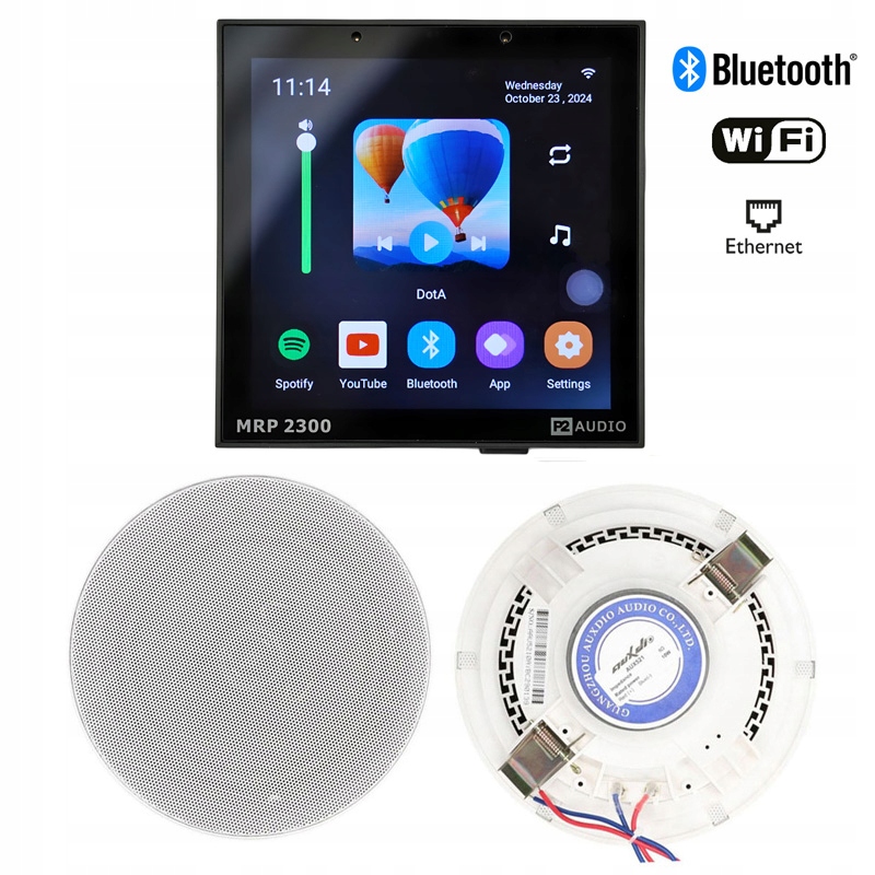 P2 Audio Podomietkové Internetové Rádio Wifi Bt Reproduktory Dsppa 10W