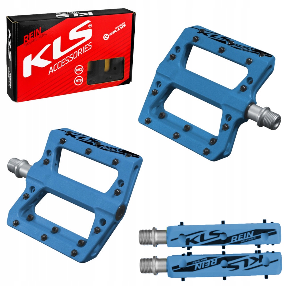 Pedały rowerowe Kls Kellys Rein Blue maszynowe