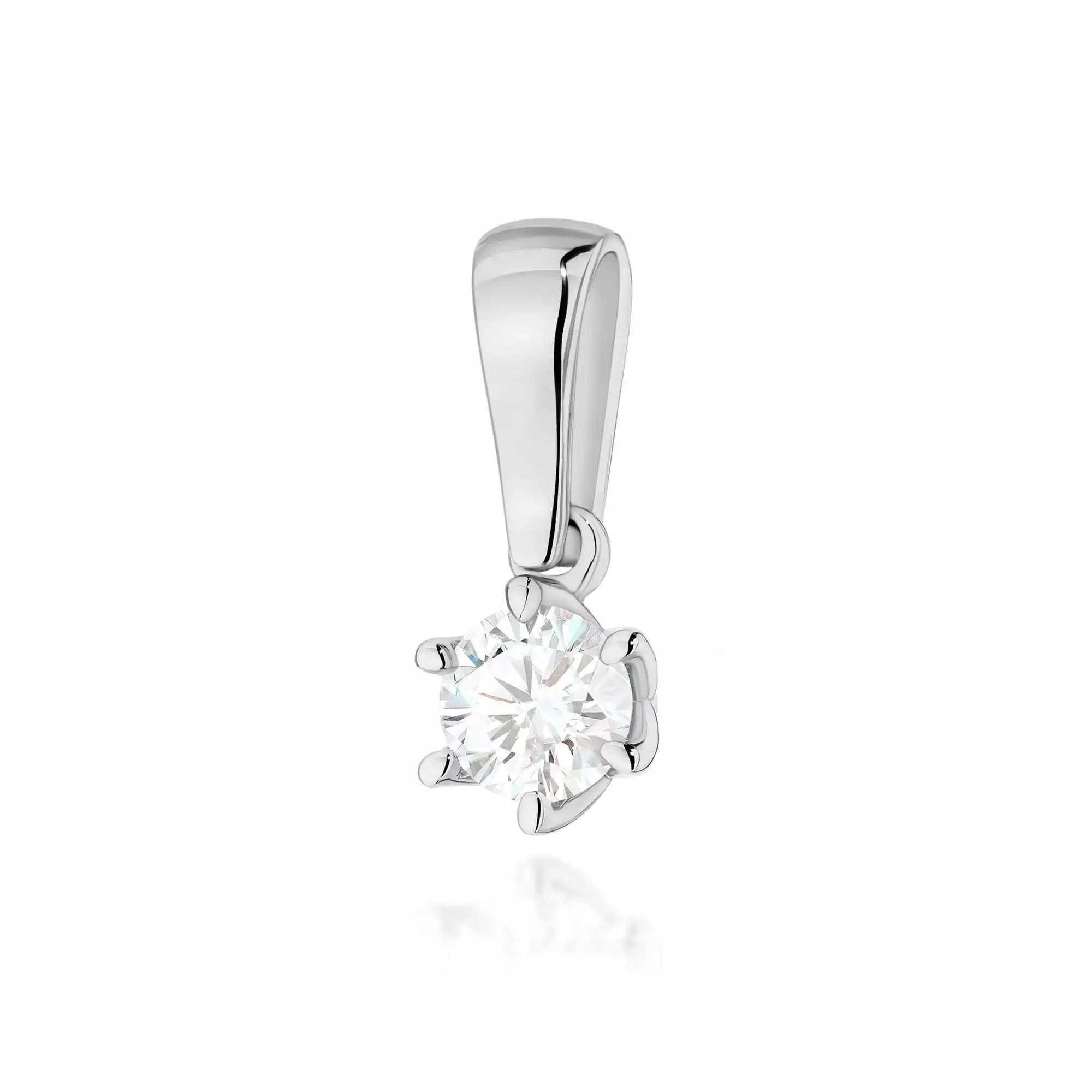 Přívěsek ze zlata 585 s laboratorním diamantem, bílé zlato pro maminku 14kt