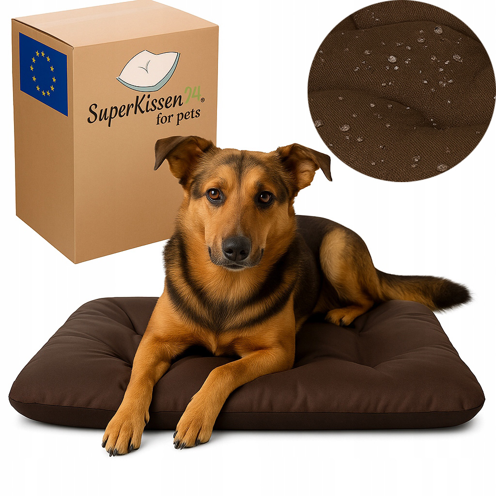 Pelíšek potah pro psa kočku XL kotec 100x70 vodotěsná Hnědá