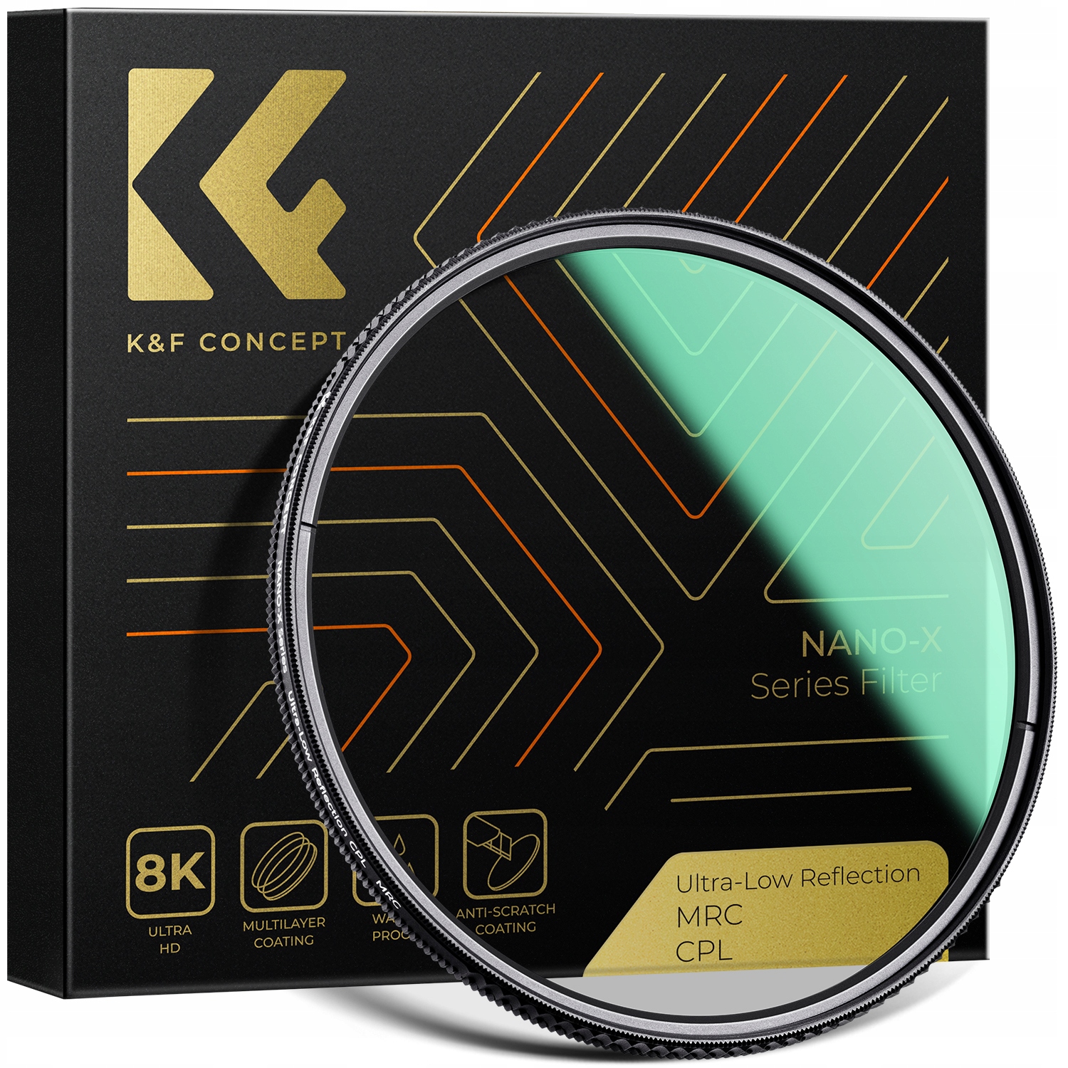 FILTR Polaryzacyjny CPL K&F CONCEPT NANO-X Ultra-Low Reflection 95mm 95 mm
