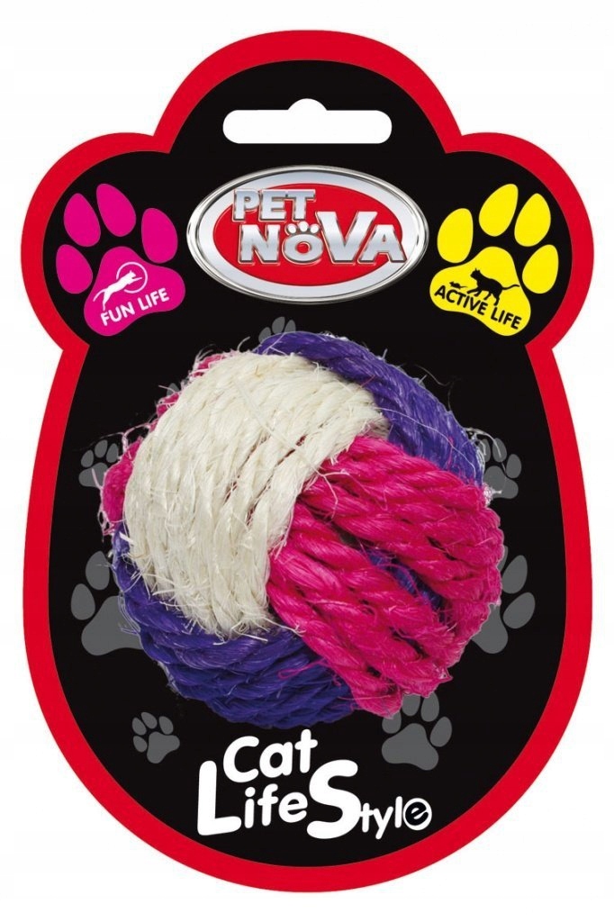

Pet Nova Zabawka Dla Kota Piłka Sizalowa 6cm