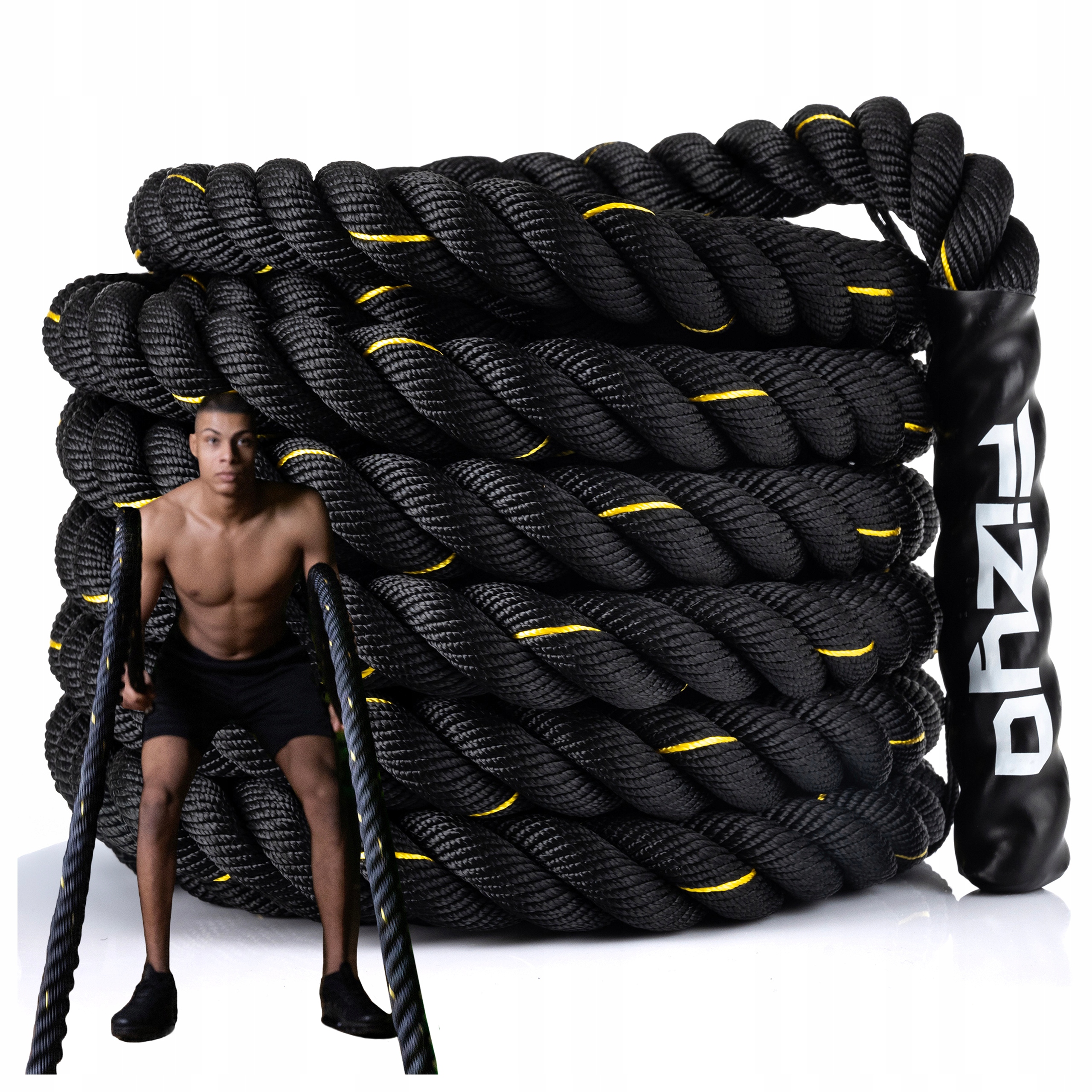 Tréninkové lano Fizyo Battle Rope Cvičení Crossfit Posilování svalů 15 m