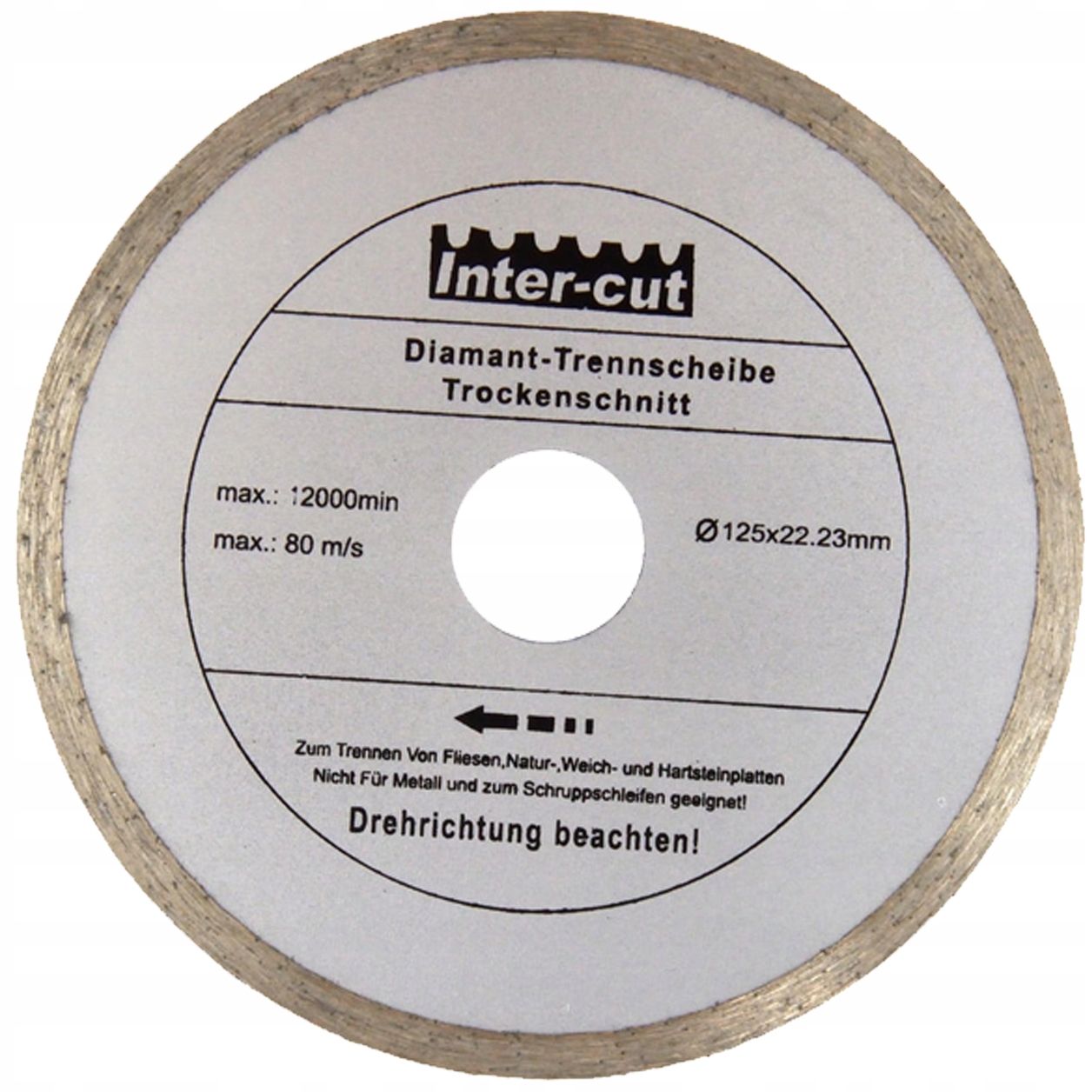 

Tarcza Diamentowa Do Cięcia Betonu Pełna 125 mm