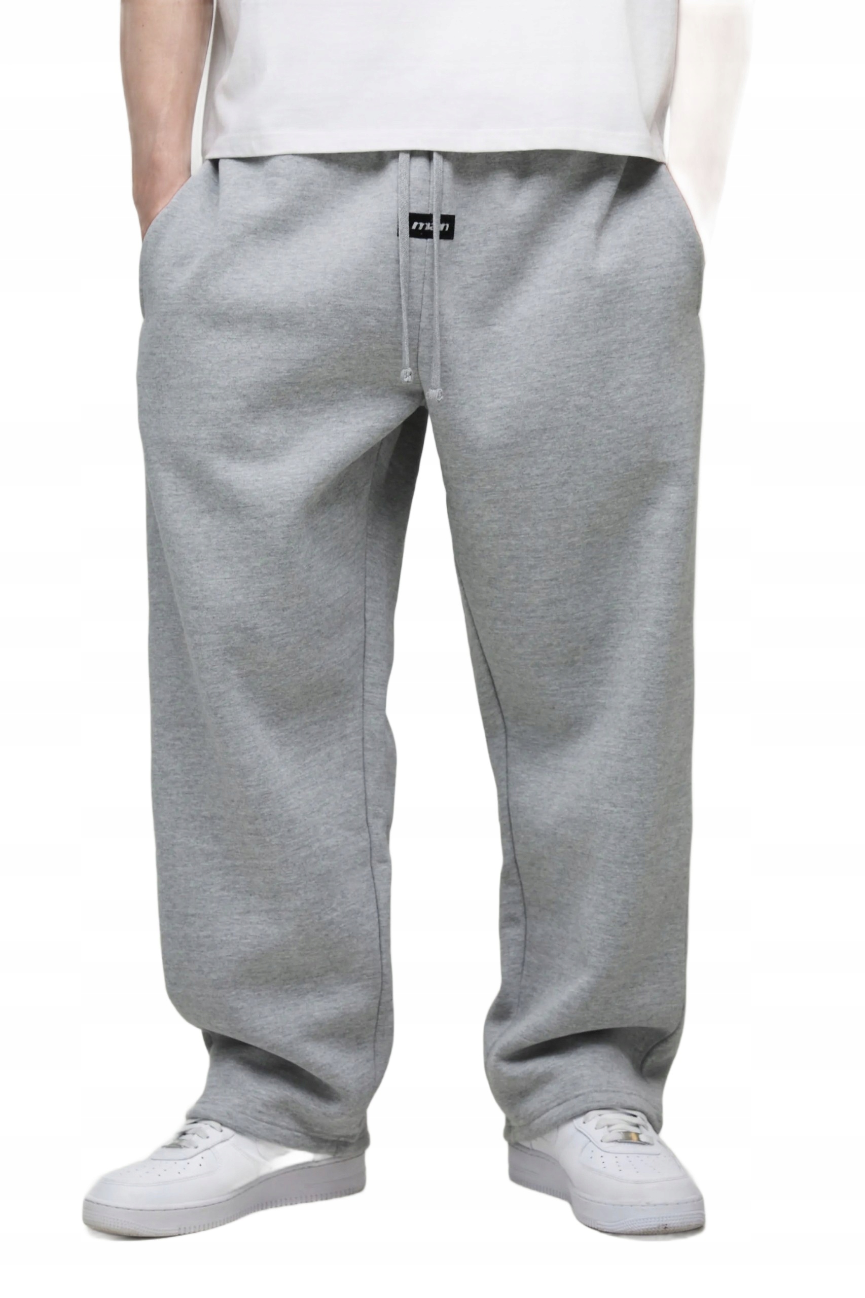 Boohooman Šedé Pánské Tepláky Se Zavazováním V Pase, Z3A