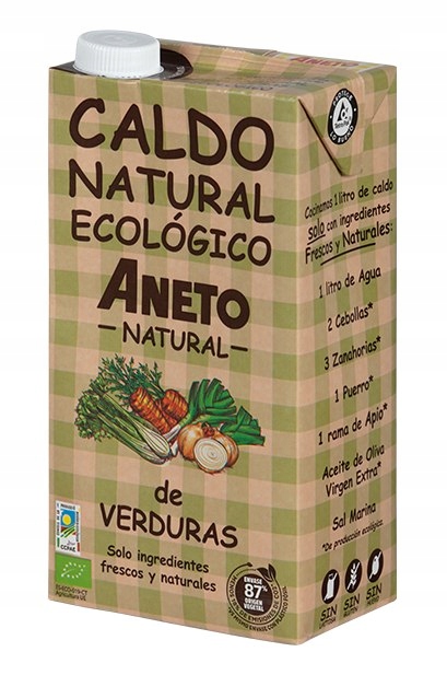 Levně 2x Zeleninový vývar bezlepkový Bio 1 L Aneto Natural