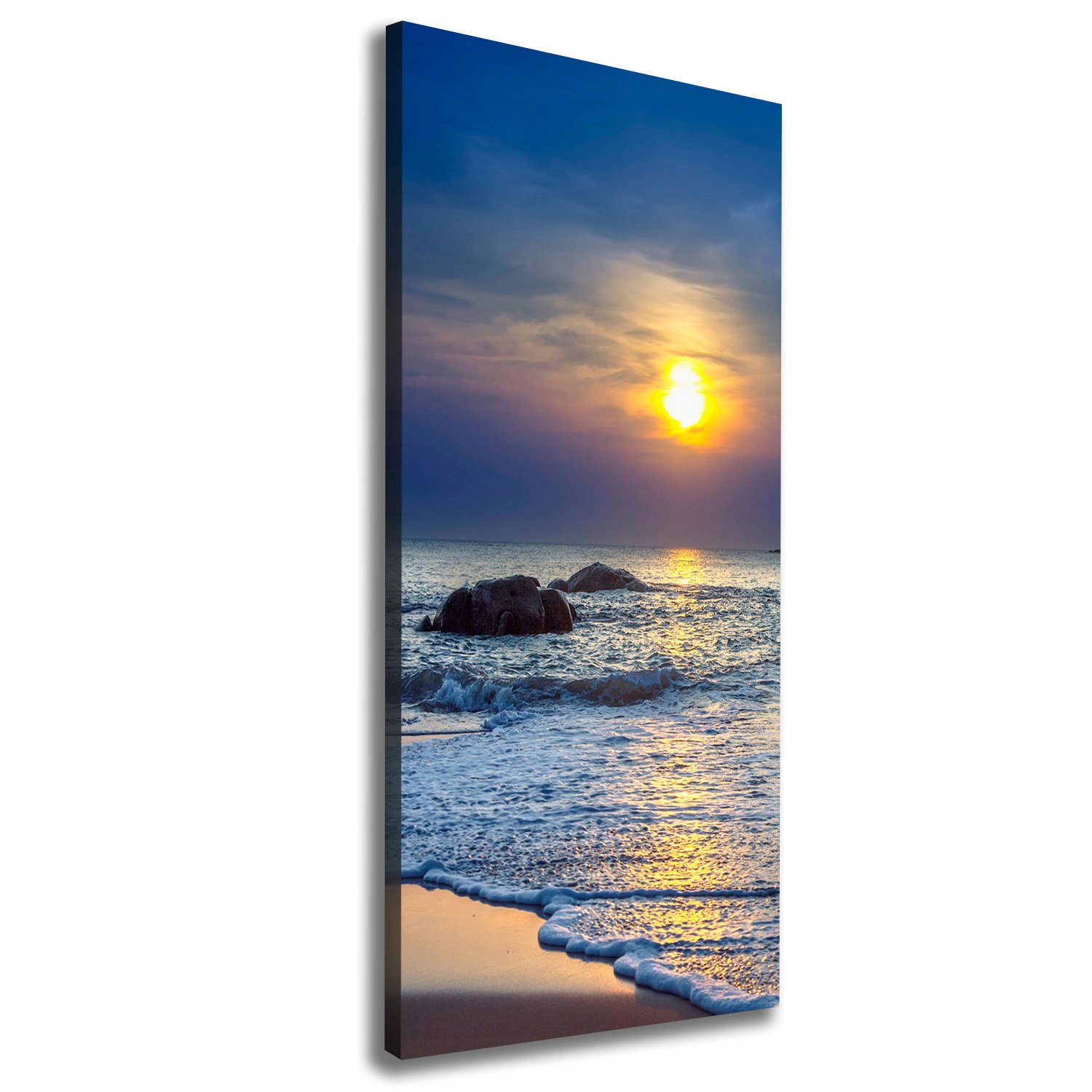 

Foto obraz na płótnie Zachód słońca plaża 50x125cm