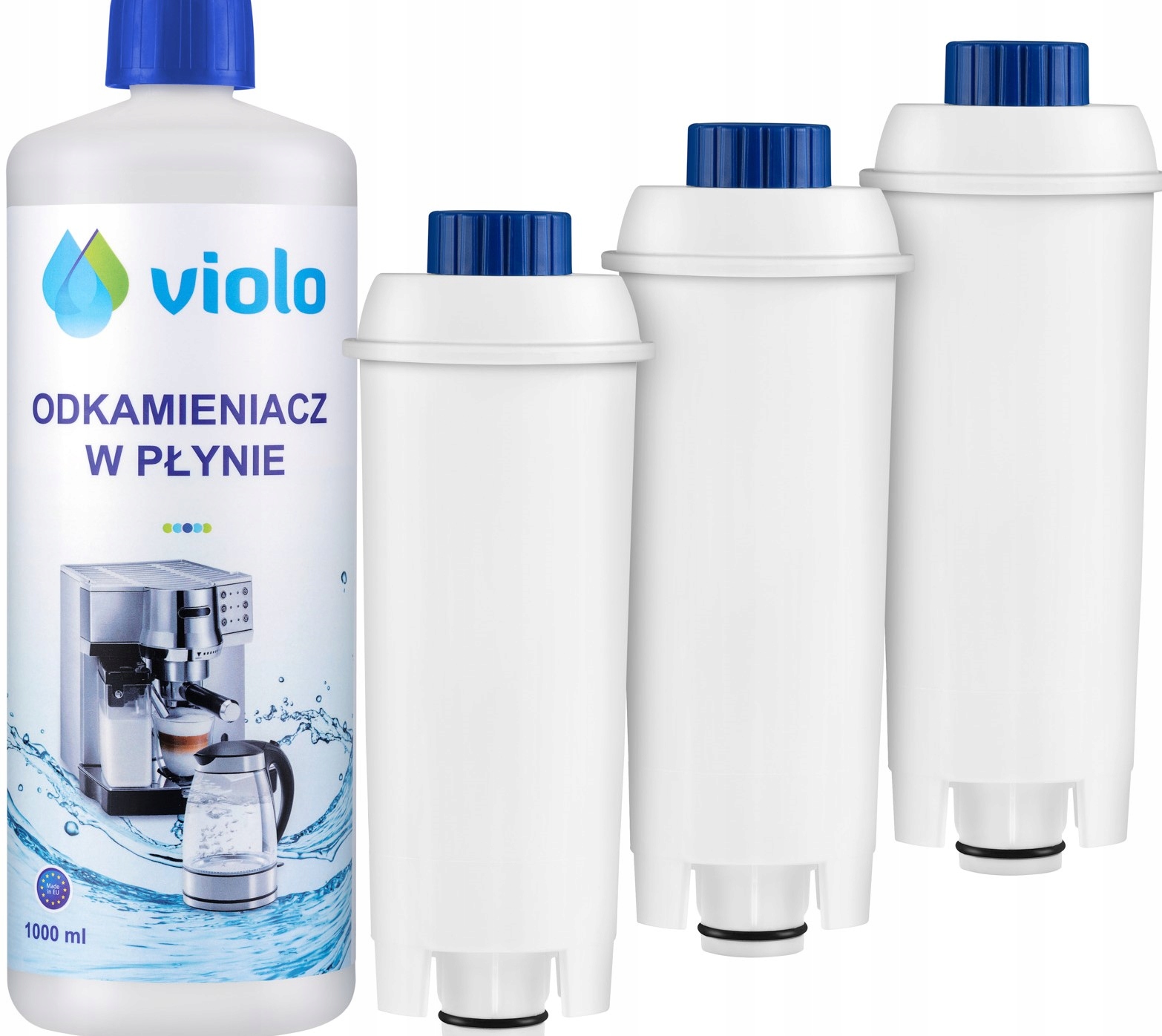 

3x Filtr Wody do Delonghi Odkamieniacz 1000 Zestaw