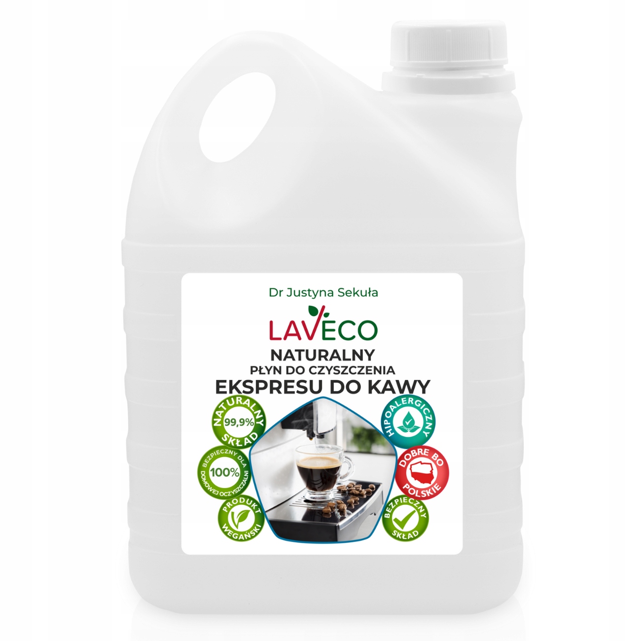 Levně Přírodní čisticí prostředek na kávovar – 2 l – Laveco