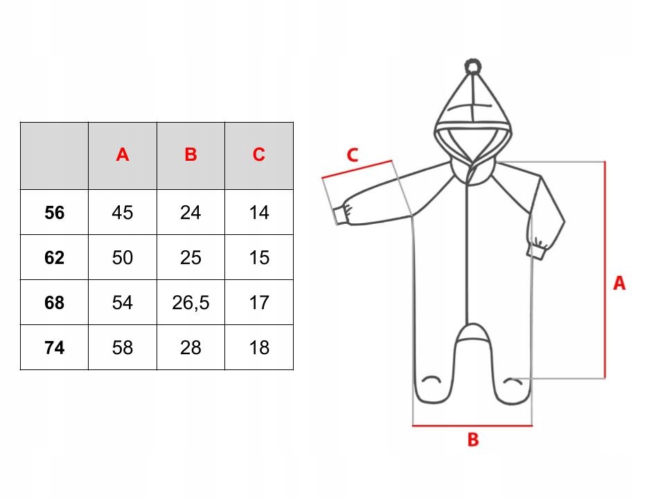 KOMBINEZON ZIMOWY NA DWA ZAMKI + RĘKAWICZKI 62 Rozmiar 62