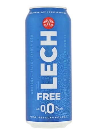 Levně Lech Free Nealkoholické pivo 24 x 500 ml plechovka [kauce]