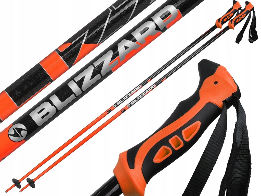 Kije kijki narciarskie Blizzard Allmountain Pro neon orange 110 cm