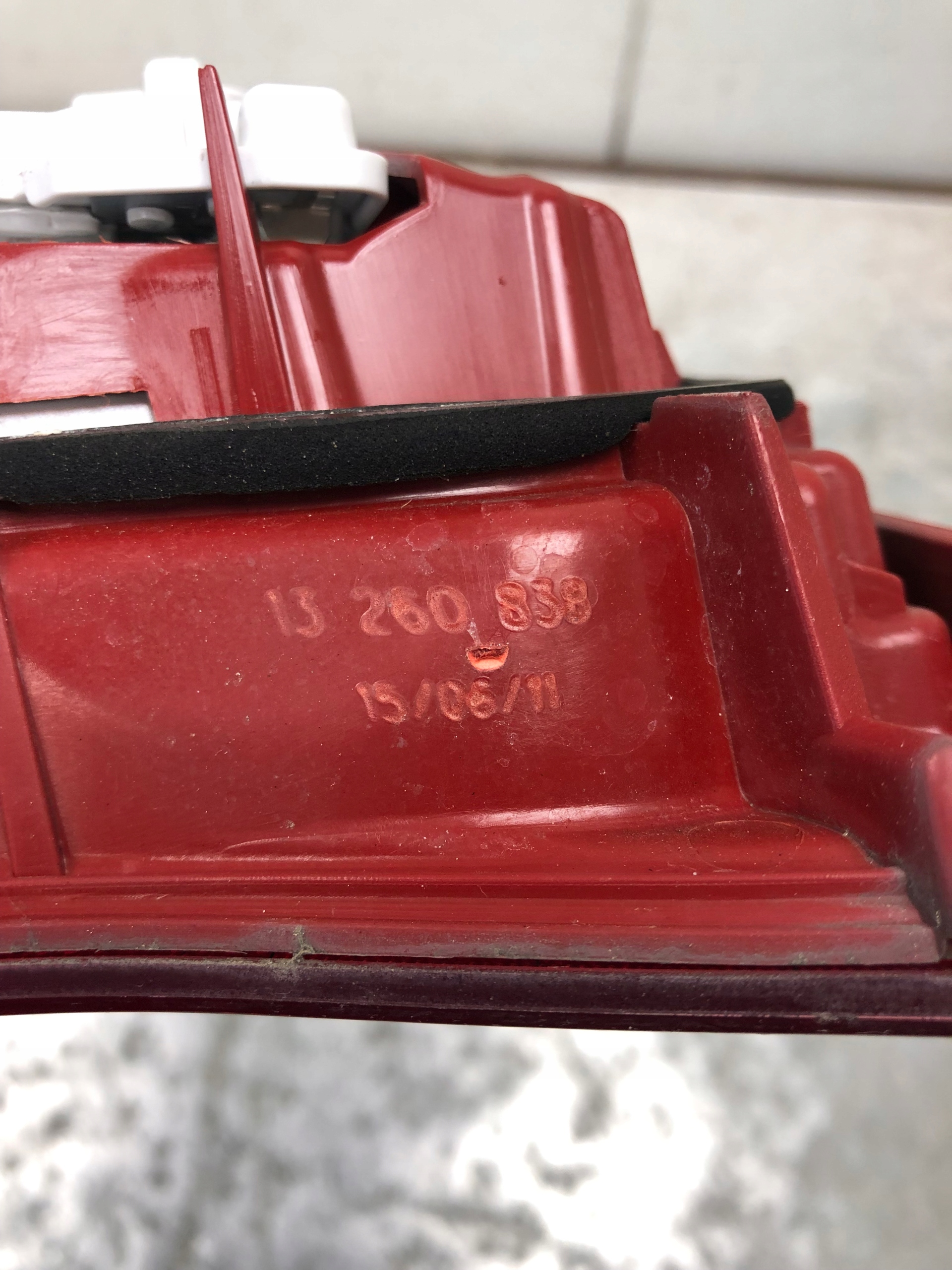 light left rear part to the bonnet OPEL MERIVA B 13260838