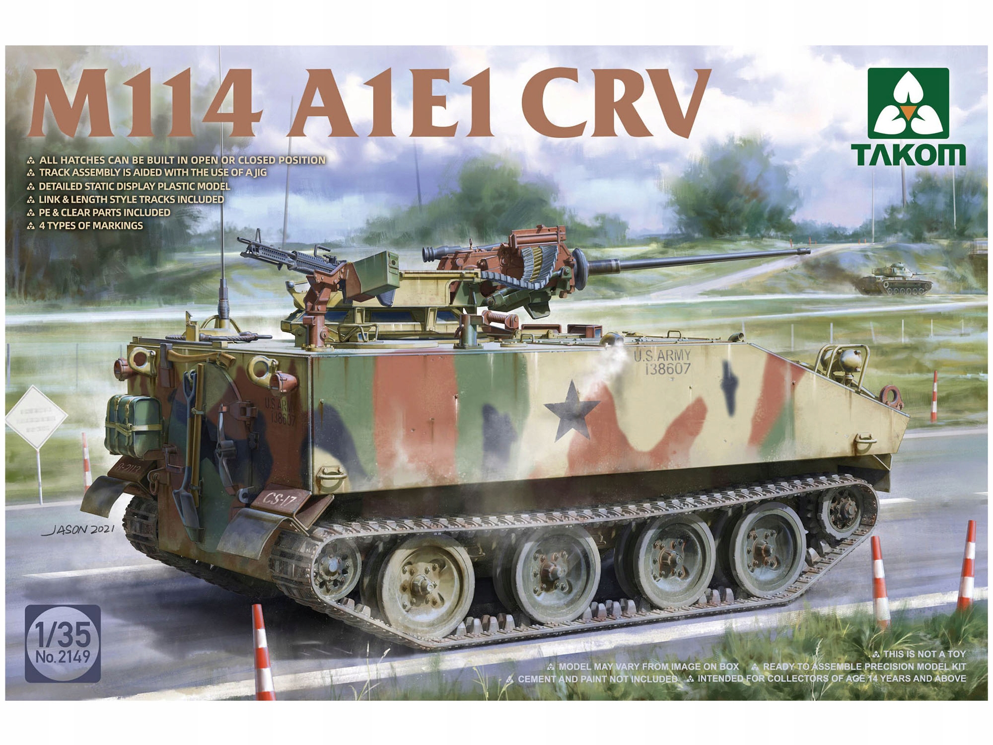 Průzkumný vůz M114 A1E1 Crv model 2149 Takom