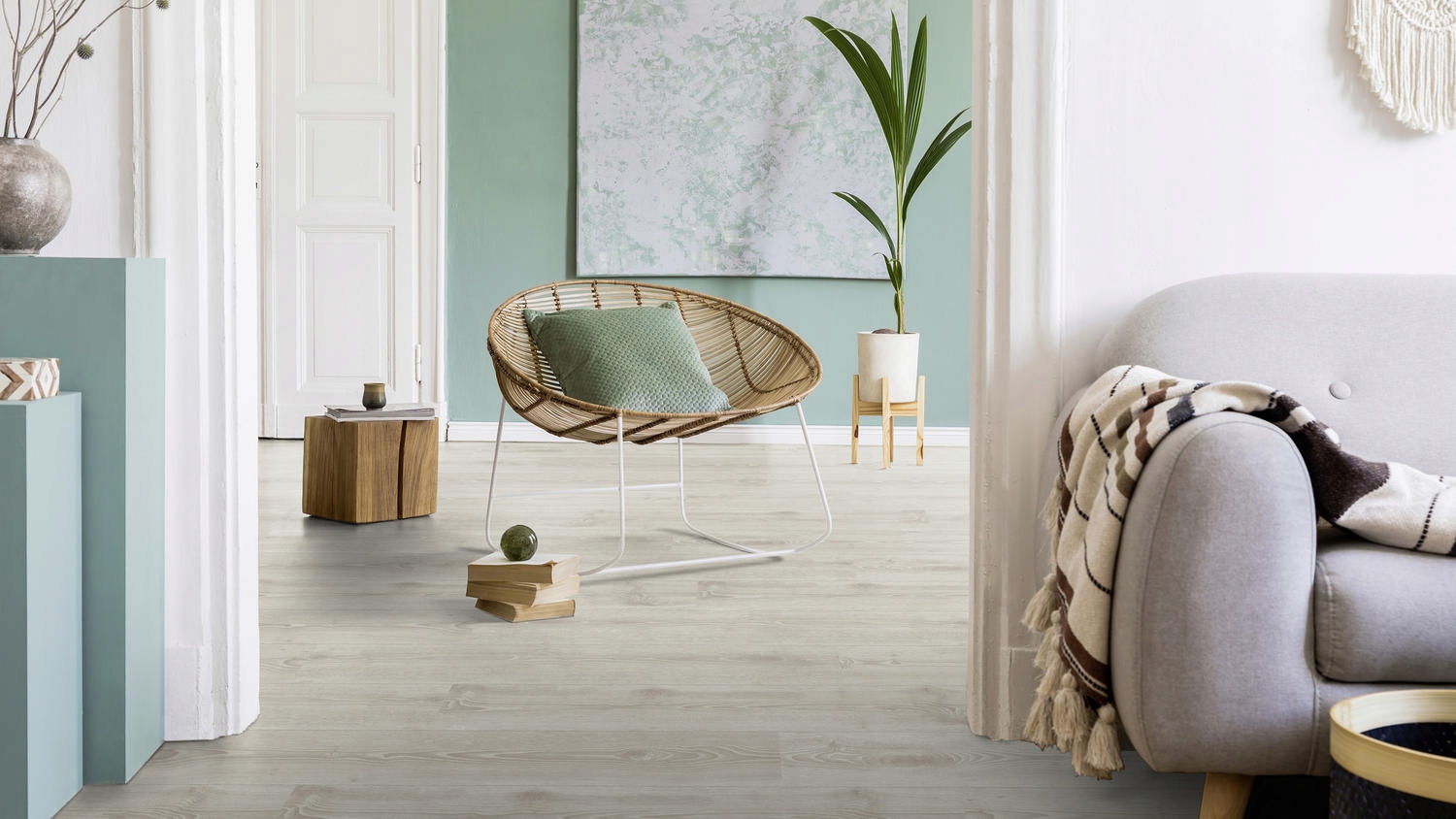 Panele winylowe Click Scandinavian oak beż 1,61 m2 Kolekcja Starfloor click 55 solid