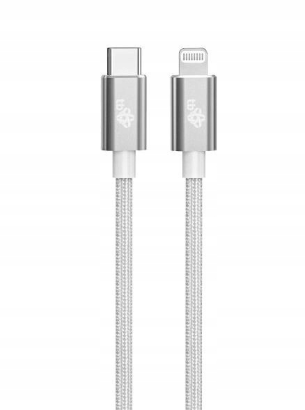 Tb Kabel Lightning MFi Usb C srebrny 1m