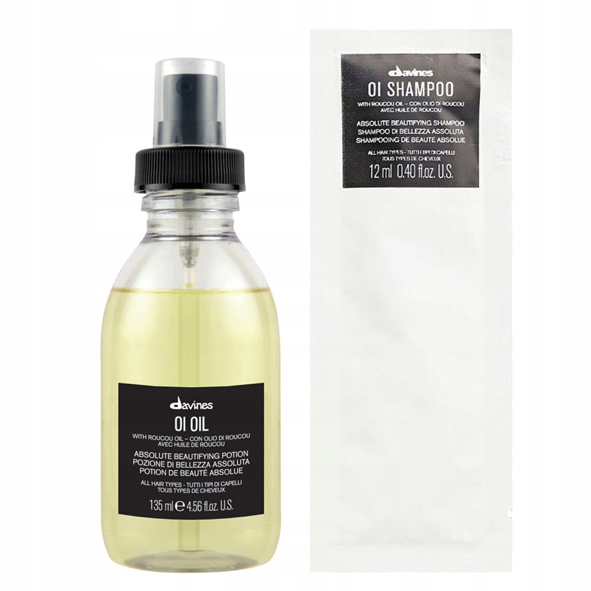 Davines Oi leštící olej na vlasy šampon 12 ml