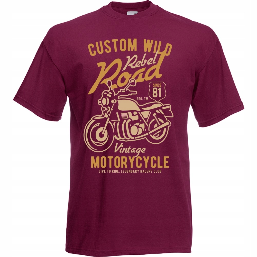 

Koszulka motor motocykl motocyklista S burgund