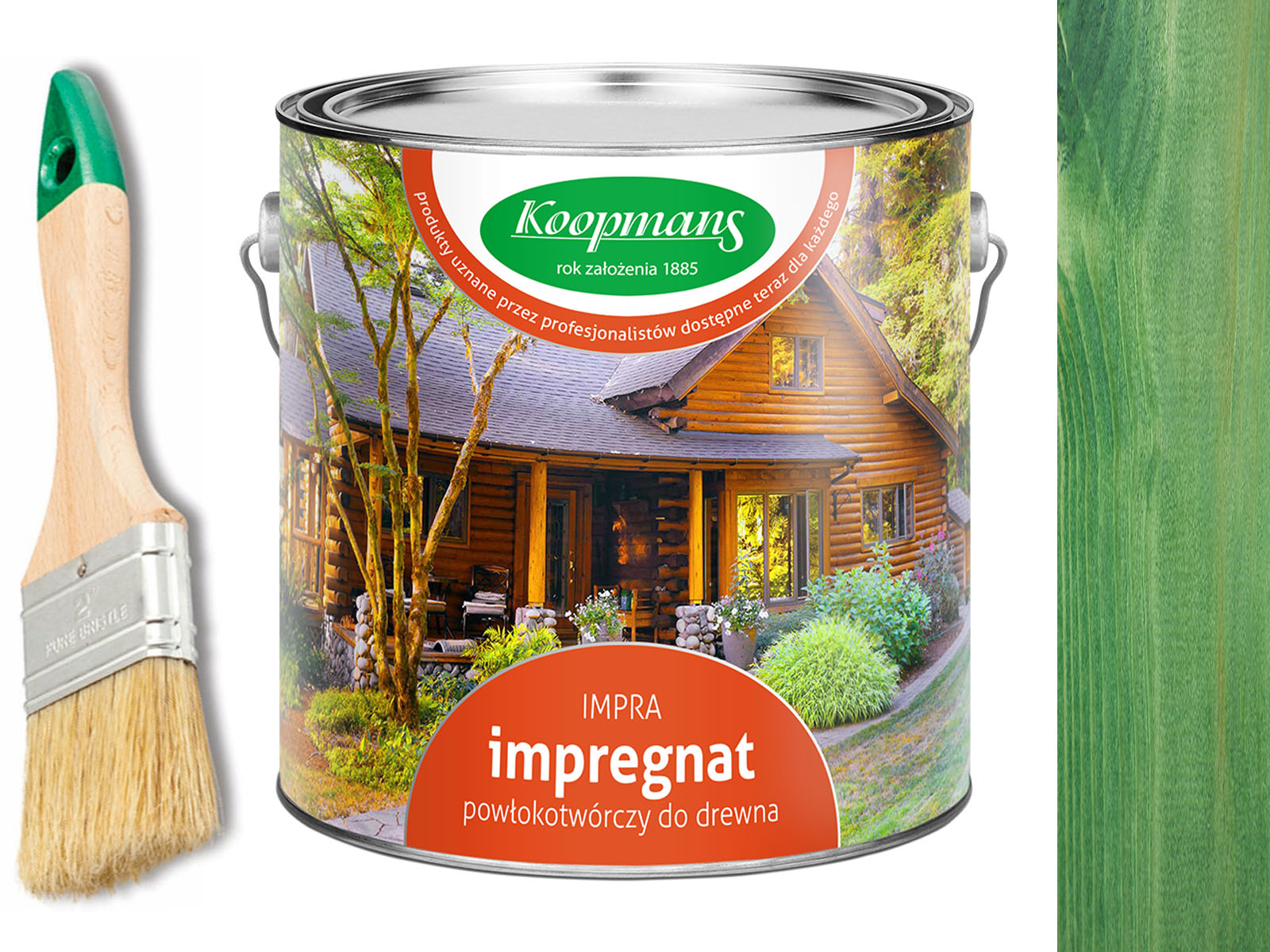 Impregnat IMPRA Koopmans 2,5L - ZIELEŃ BUTELKOWA