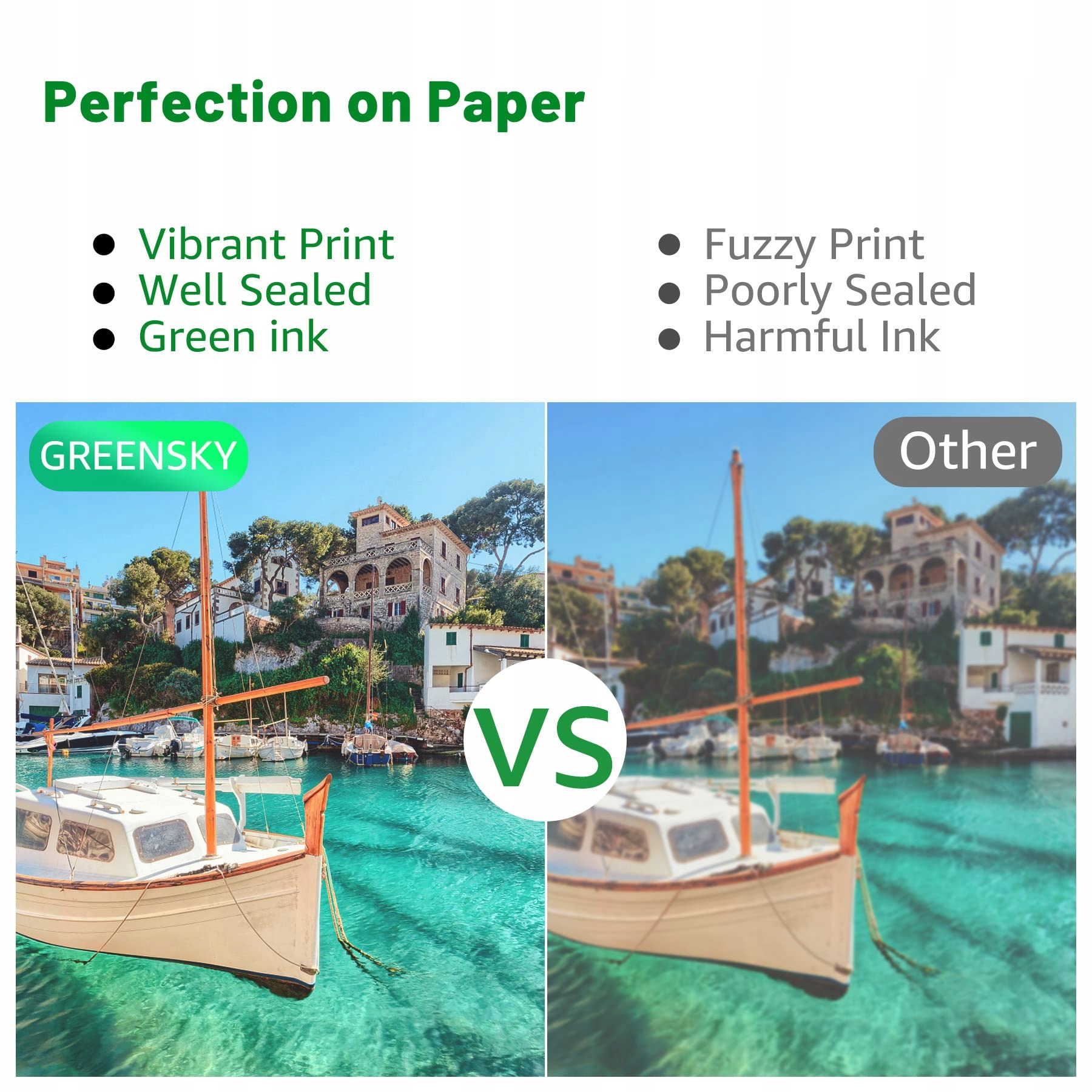 GREENSKY Multipack Tusze Kompatybilne Canon PIXMA MX495 TR4550 TS3150 — miniatura 4