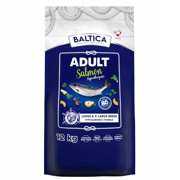Baltica Hypoallergenic Adult Salmon L/XL 12kg