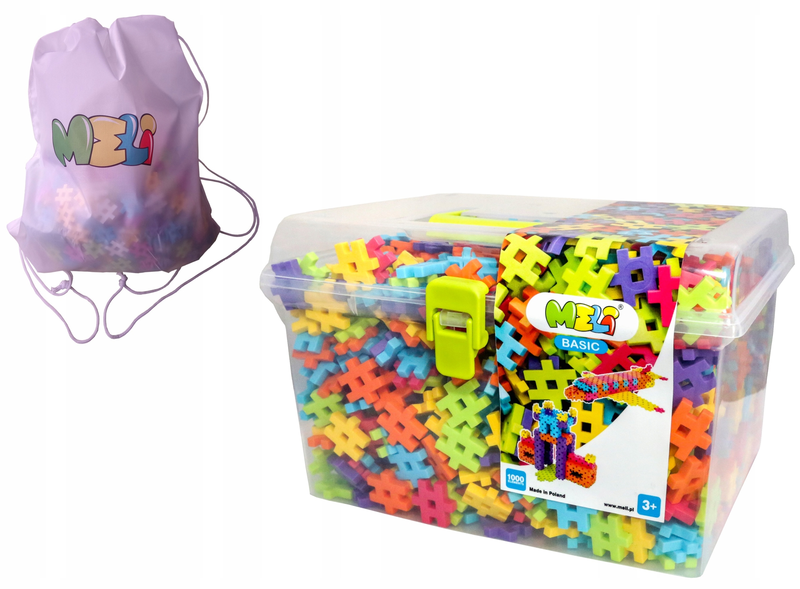 

Klocki Konstrukcyjne Meli 1000 Travel Box Worek