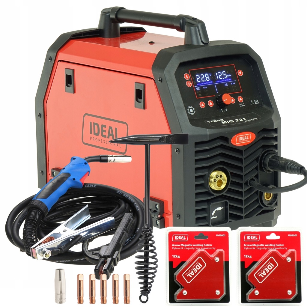 Spawarka Migomat Tecno Mig 221 Synergic Mig/mag, Mma, Tig Lift Tig Flux